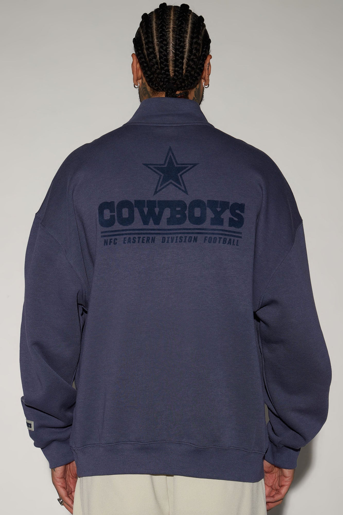 Cowboys Essential Quarter Zip Sweatershirt - Navy/combo