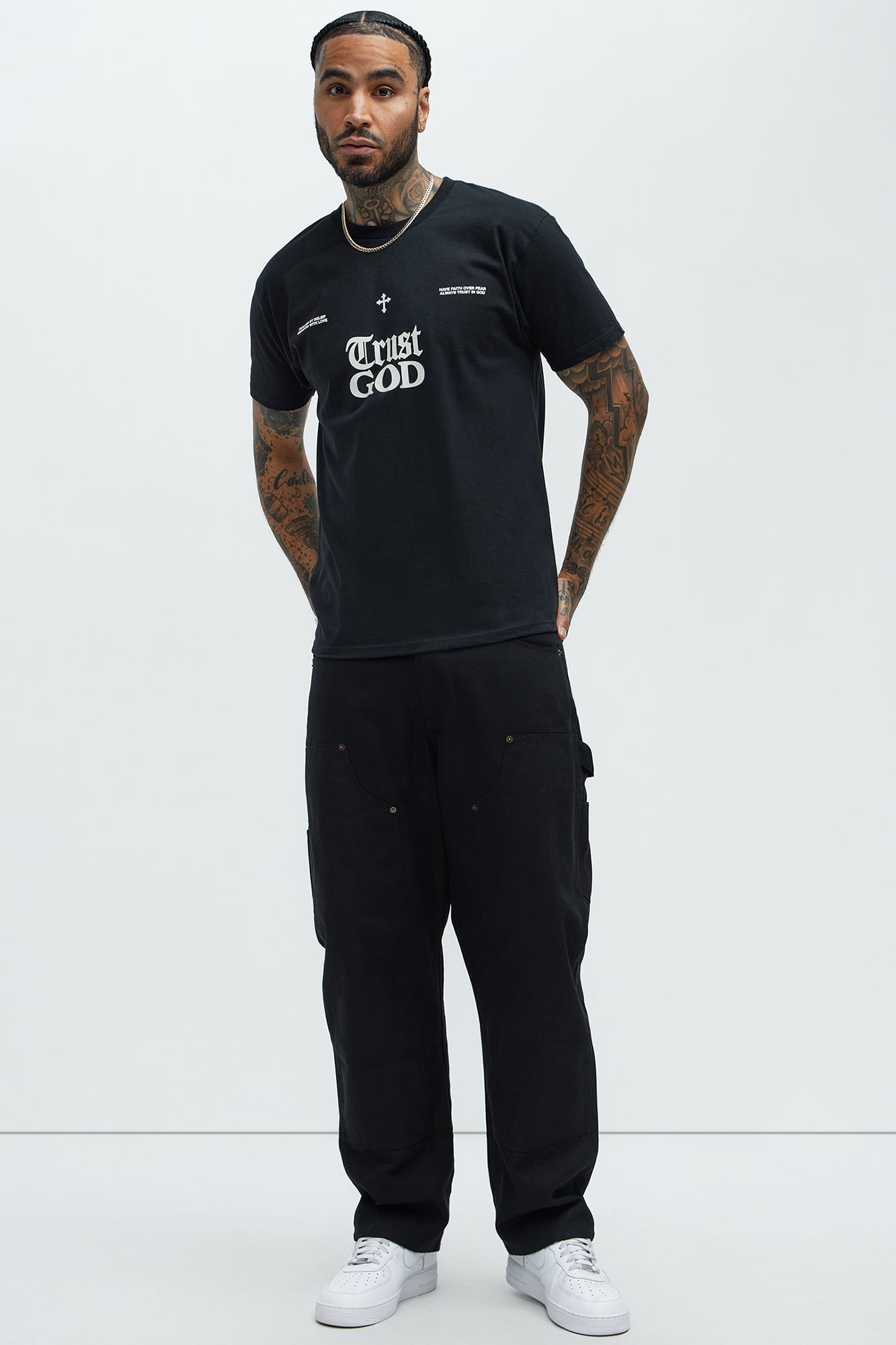 Trust God Short Sleeve Tee - Black