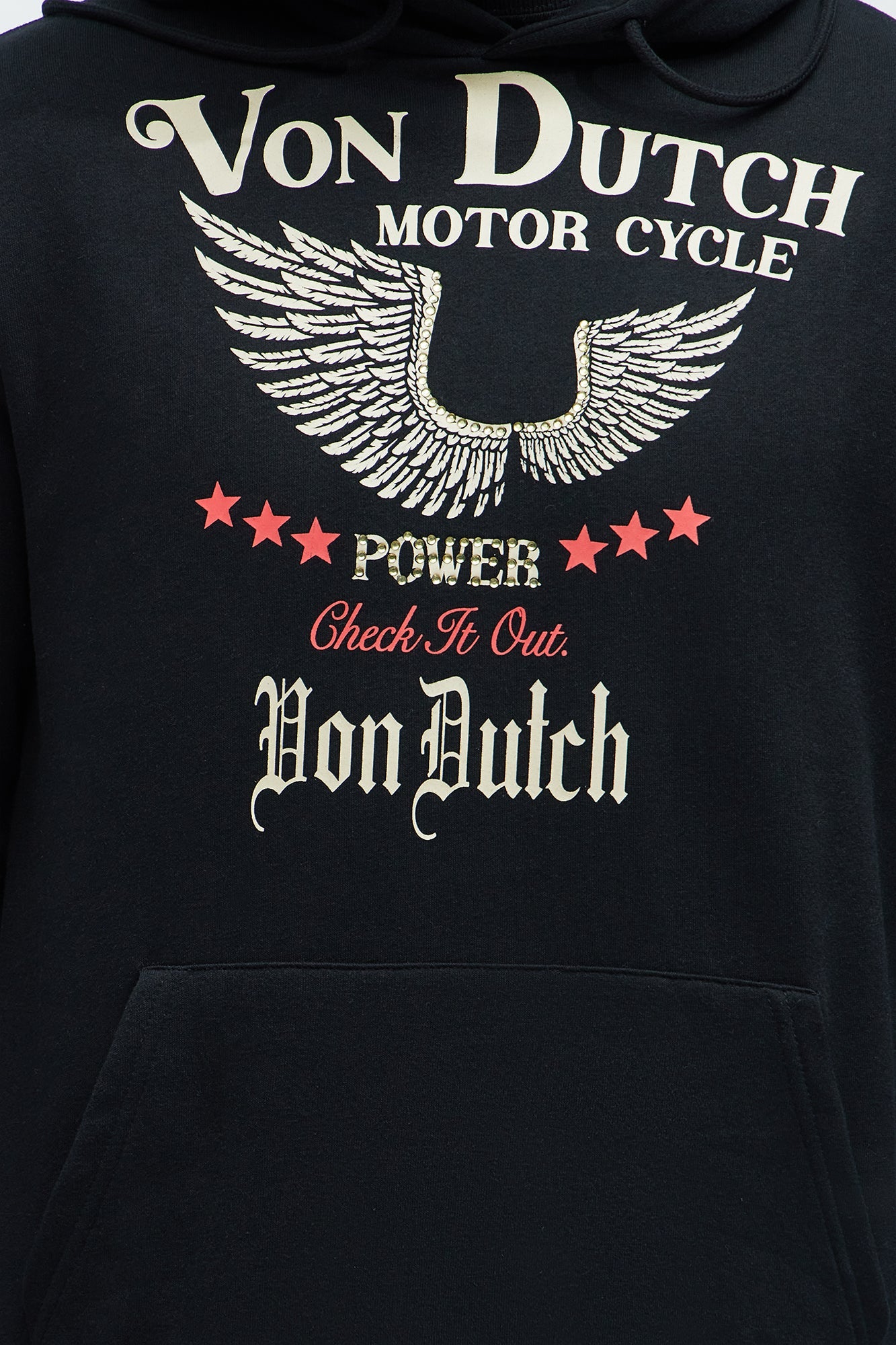 Von Dutch Wings Hoodie - Black