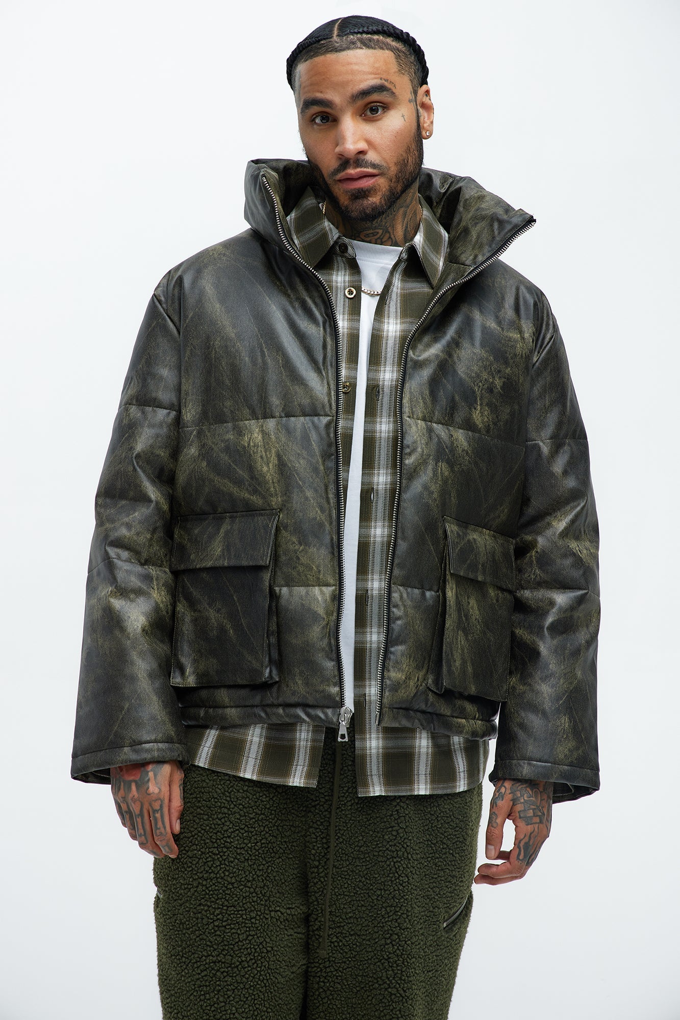 Cyclone Puffer Jacket - Olive