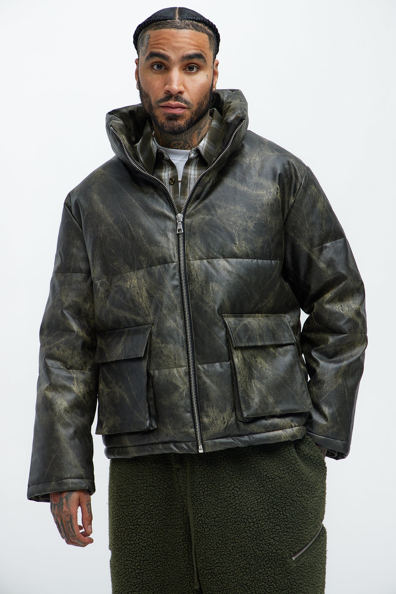 Cyclone Puffer Jacket - Olive