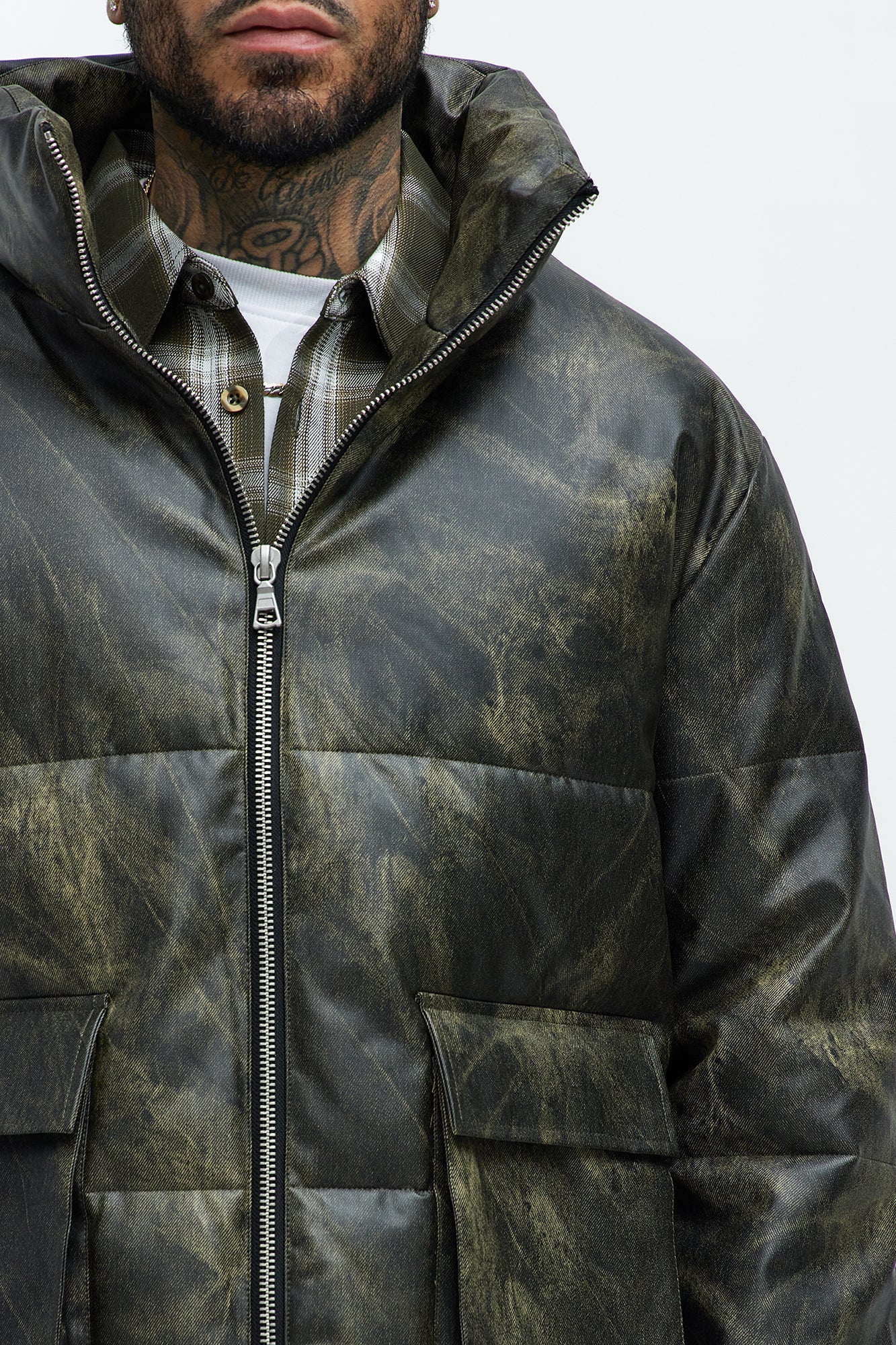 Cyclone Puffer Jacket - Olive