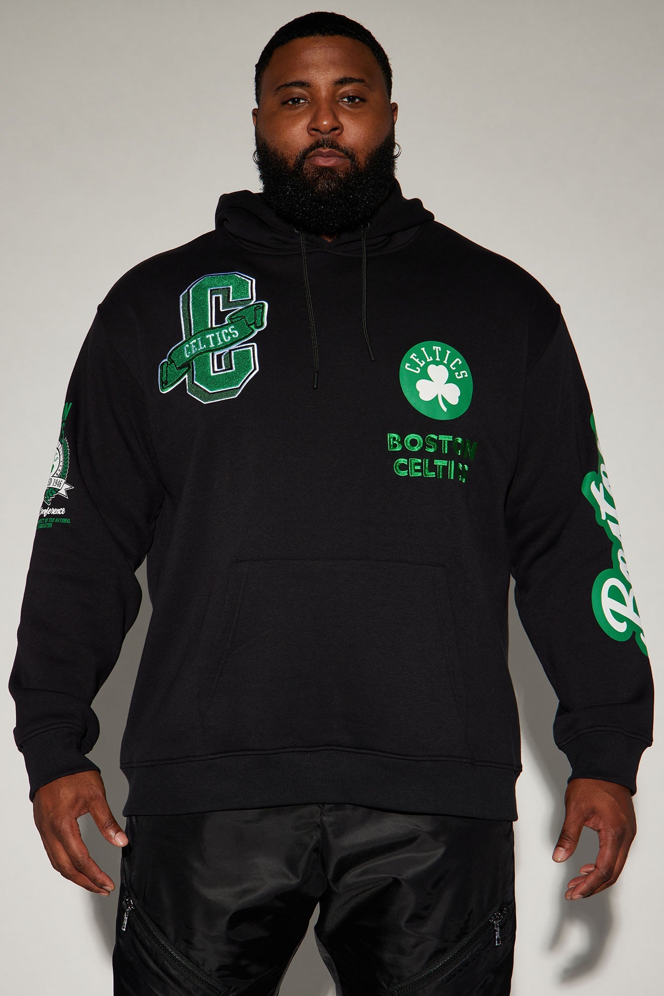 Celtics Campus Hoodie - Black
