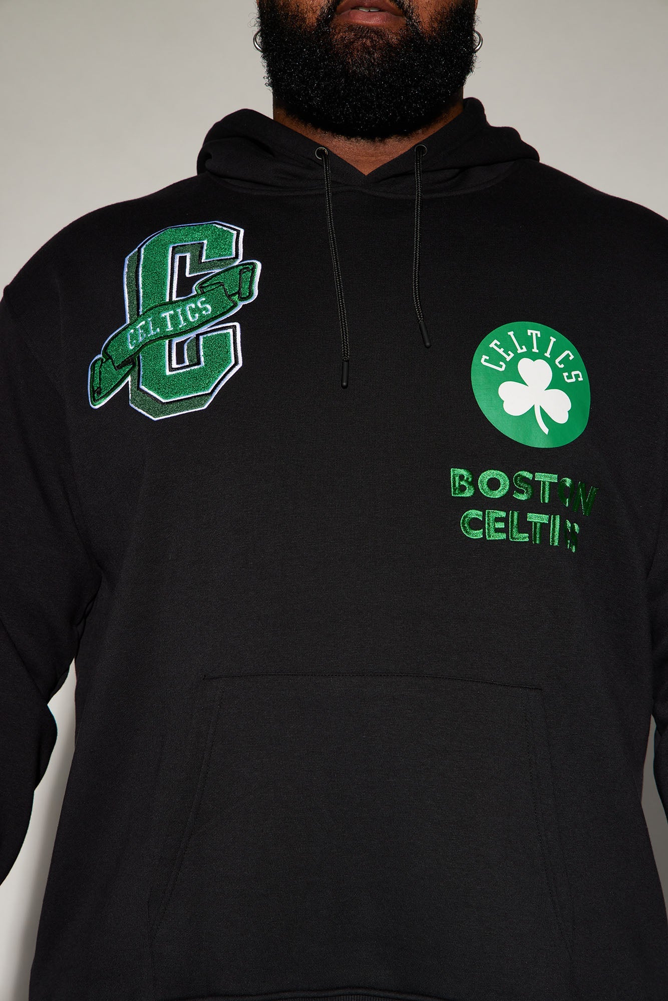 Celtics Campus Hoodie - Black