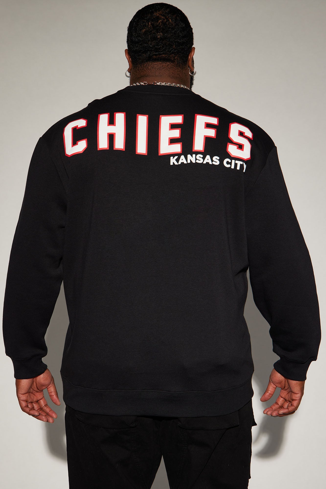 Chiefs Higher Education Fleece Crew Neck Sweater - Black/combo