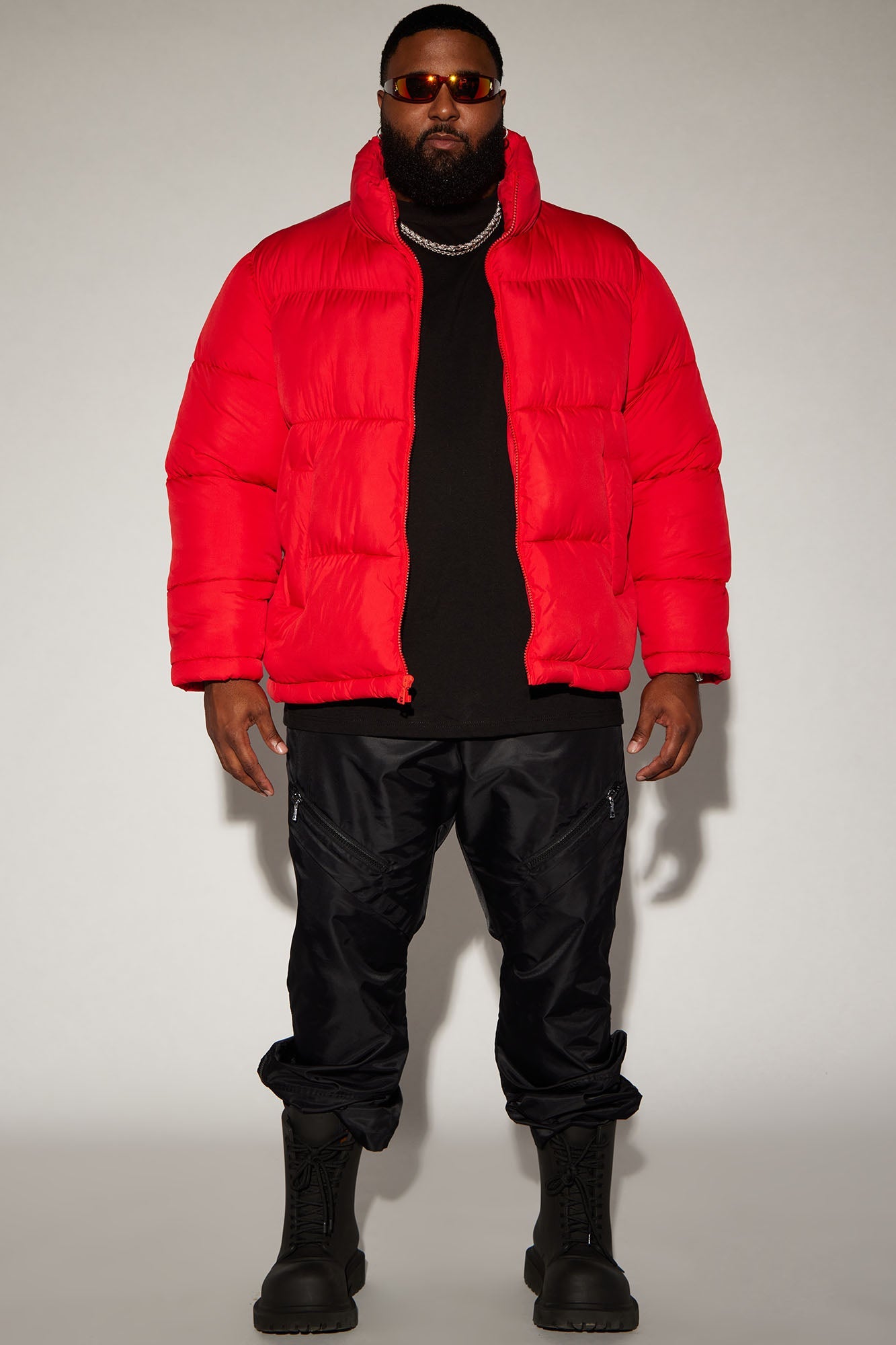 Nothing Compares Puffer Jacket - Red