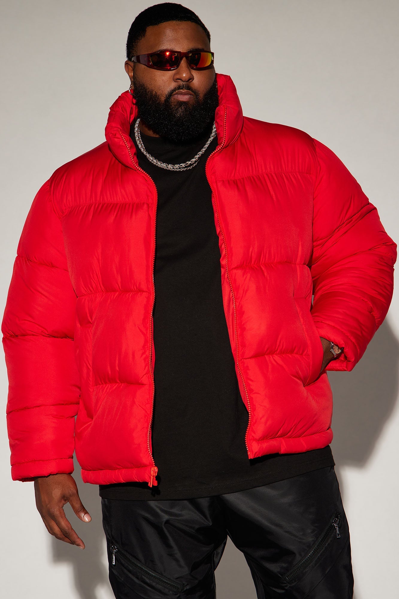 Nothing Compares Puffer Jacket - Red