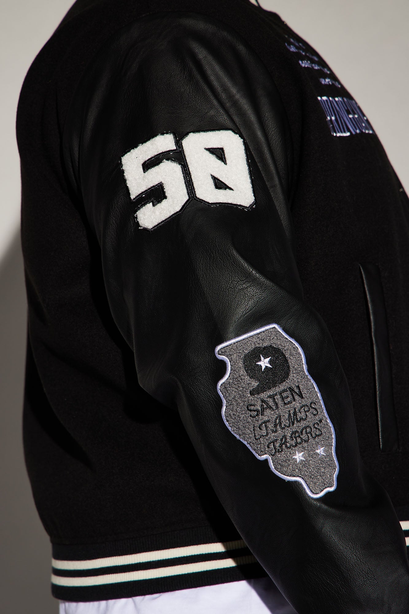 Spring Game Varsity Jacket - Black