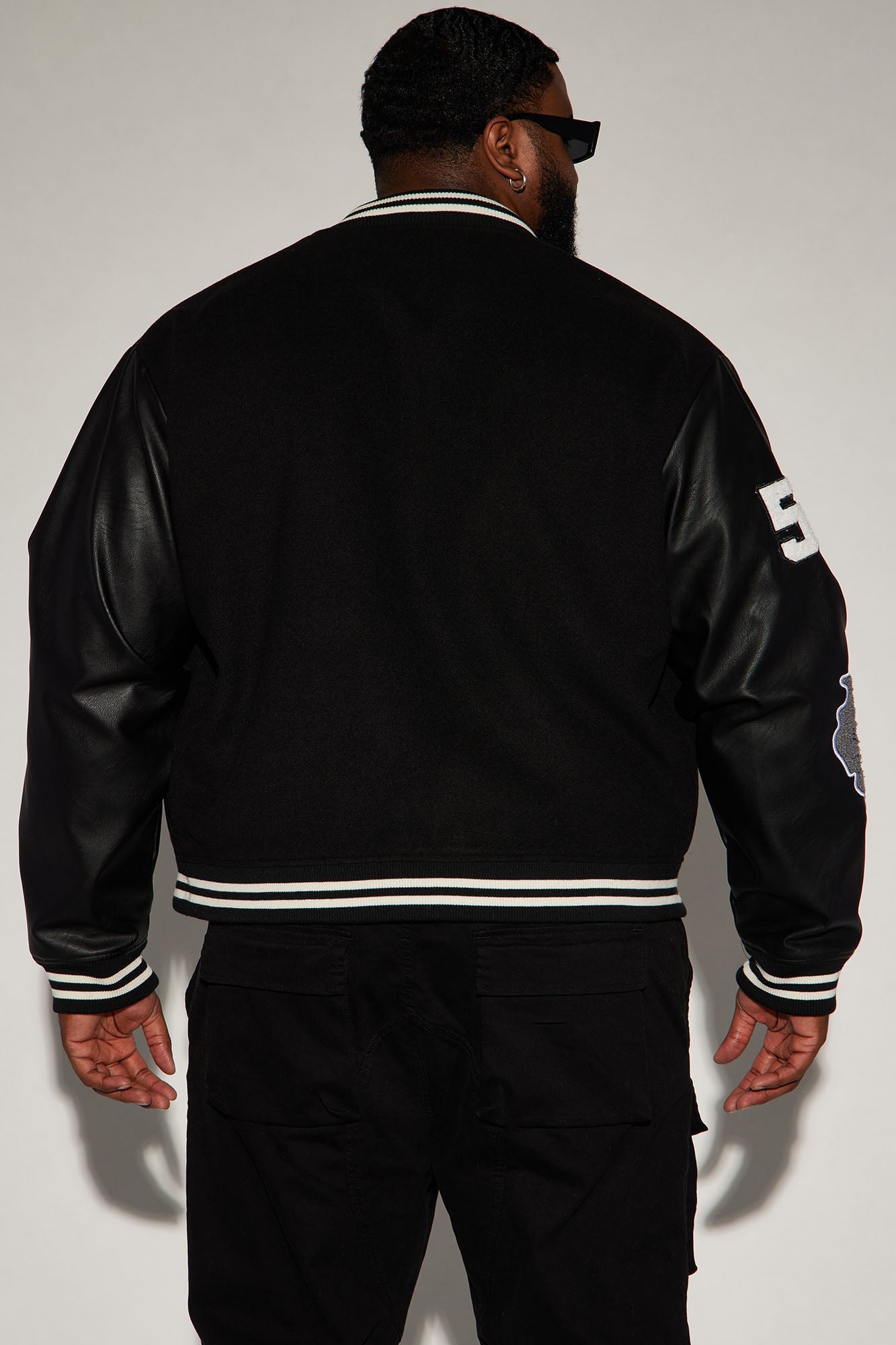 Spring Game Varsity Jacket - Black