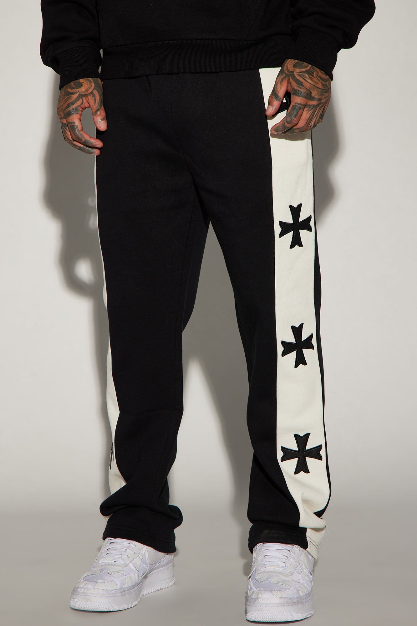 Desmond Straight Sweatpants - Black/combo