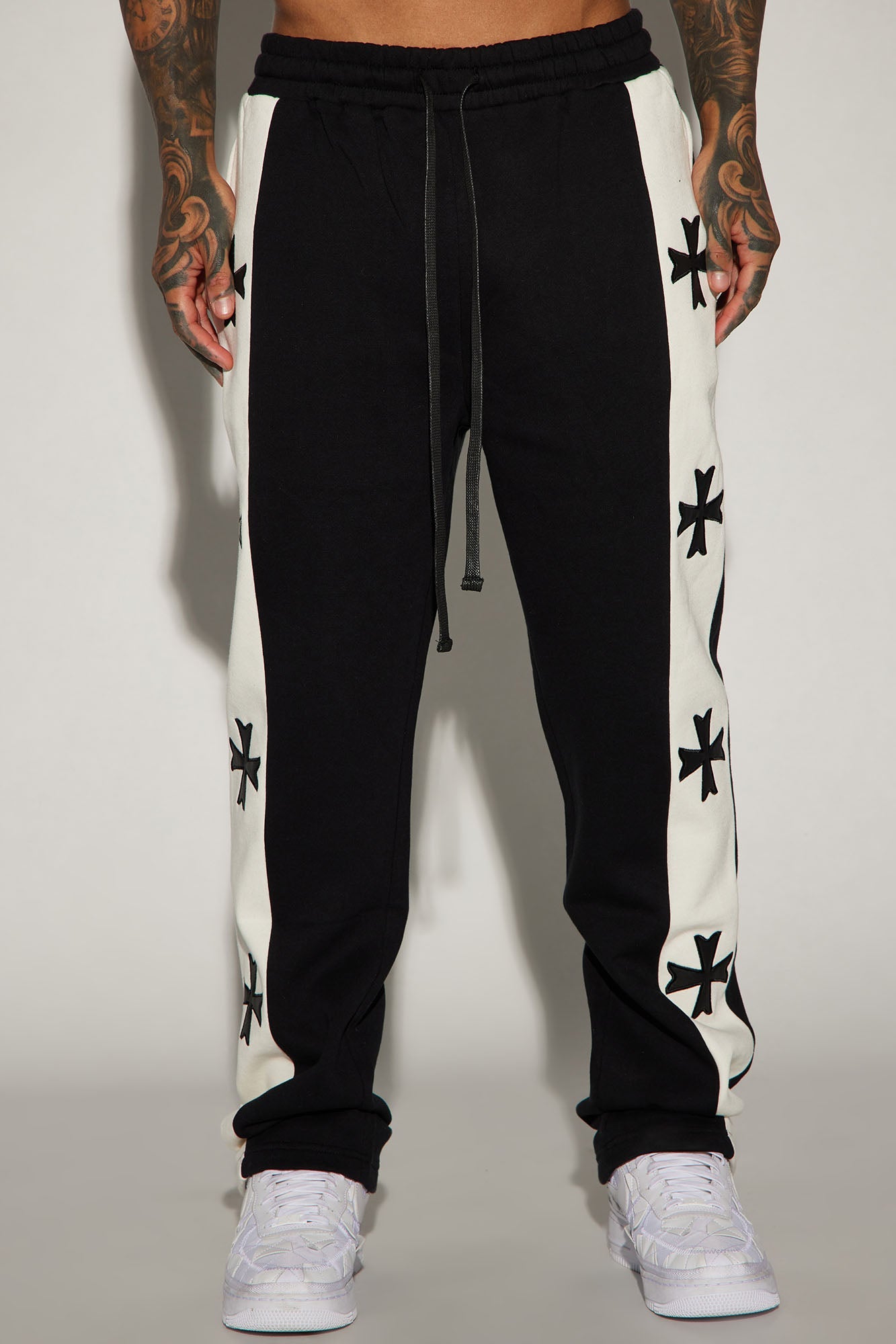 Desmond Straight Sweatpants - Black/combo