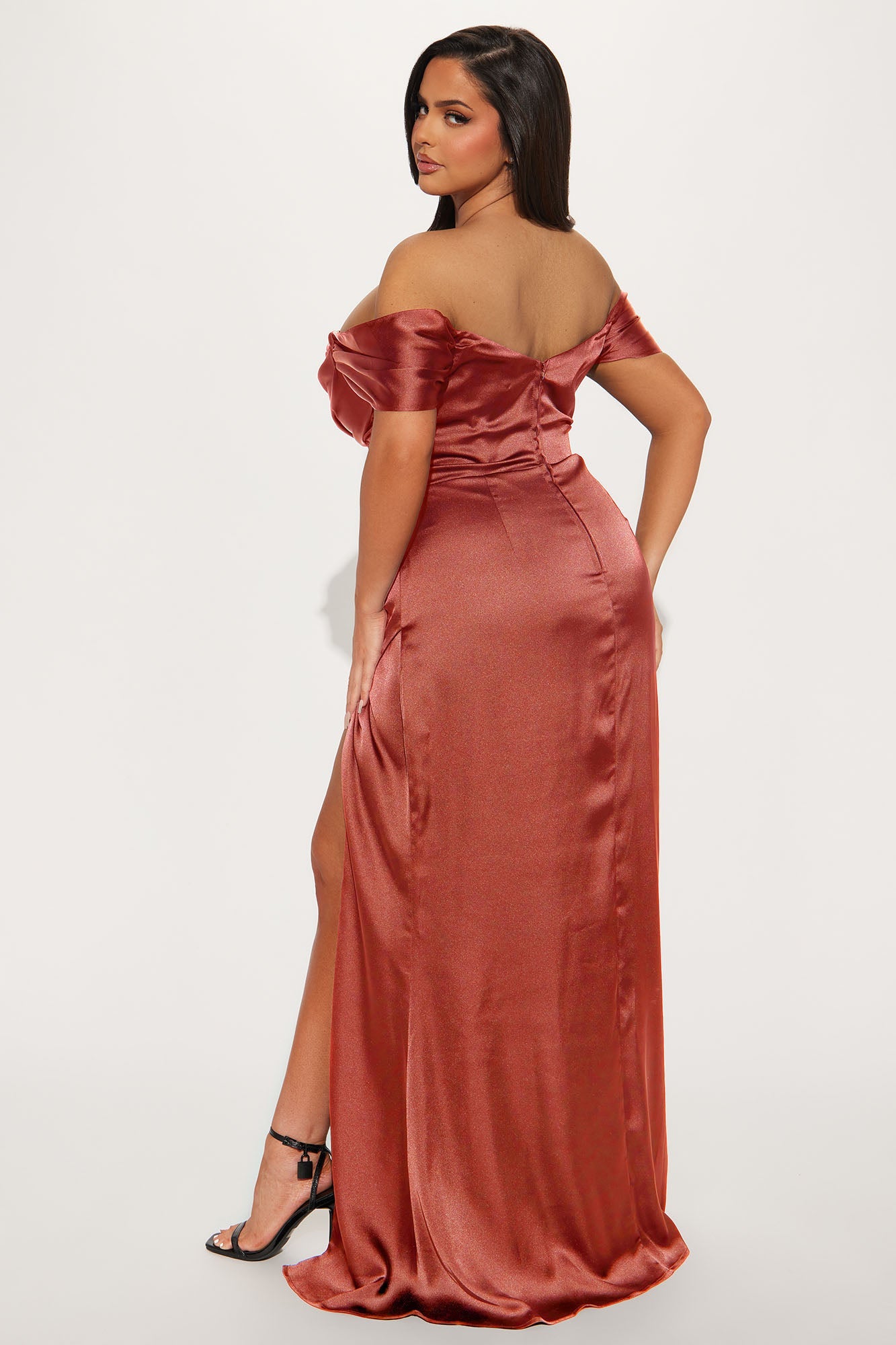 Andrea Corset Gown - Marsala