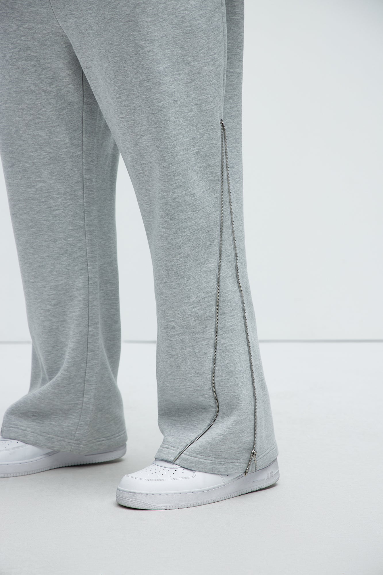 Tyson Stay Away Relaxed Flare Sweatpants - Heather Grey