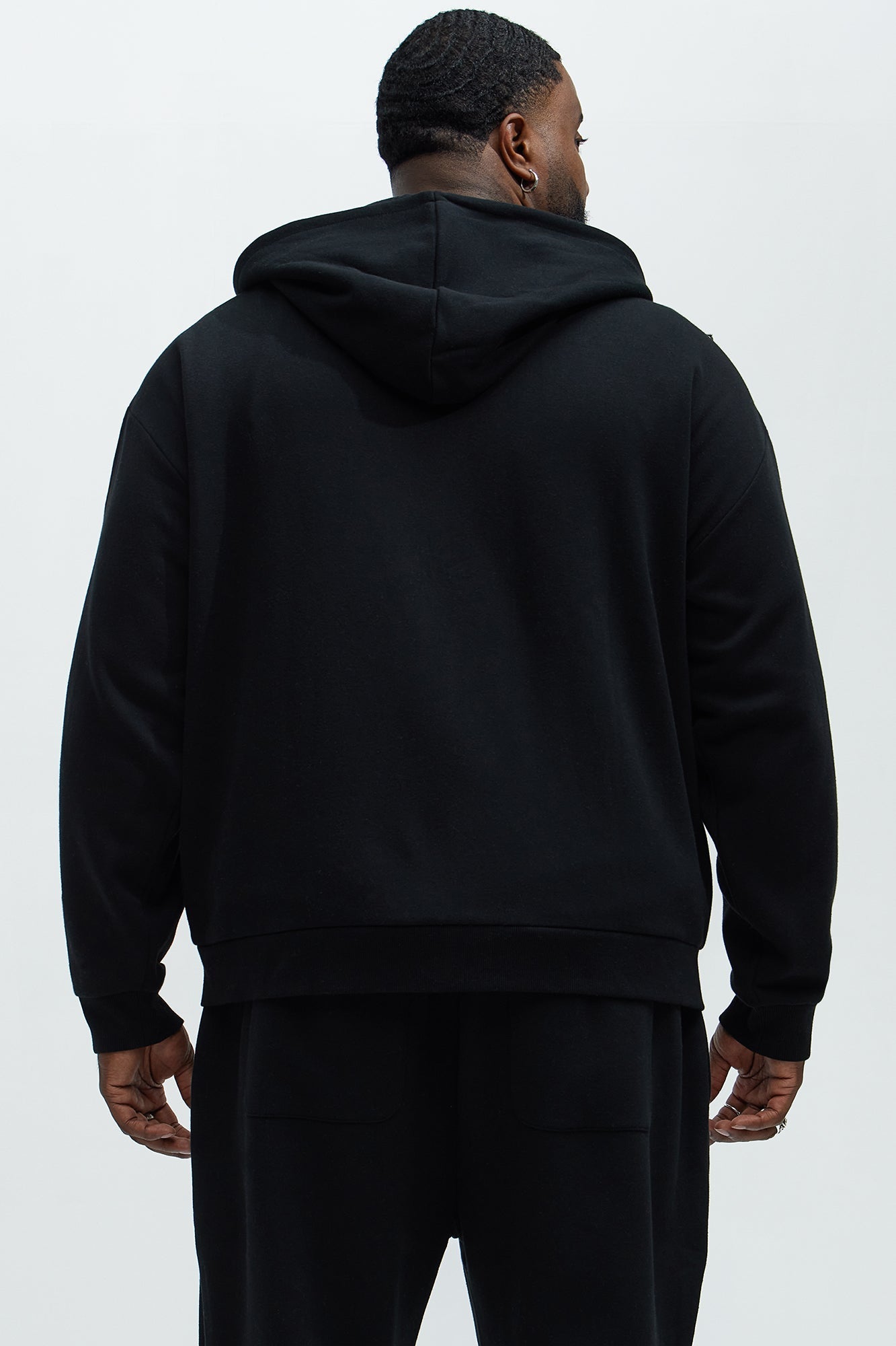 Tyson Stay Away Zip Up Hoodie - Black