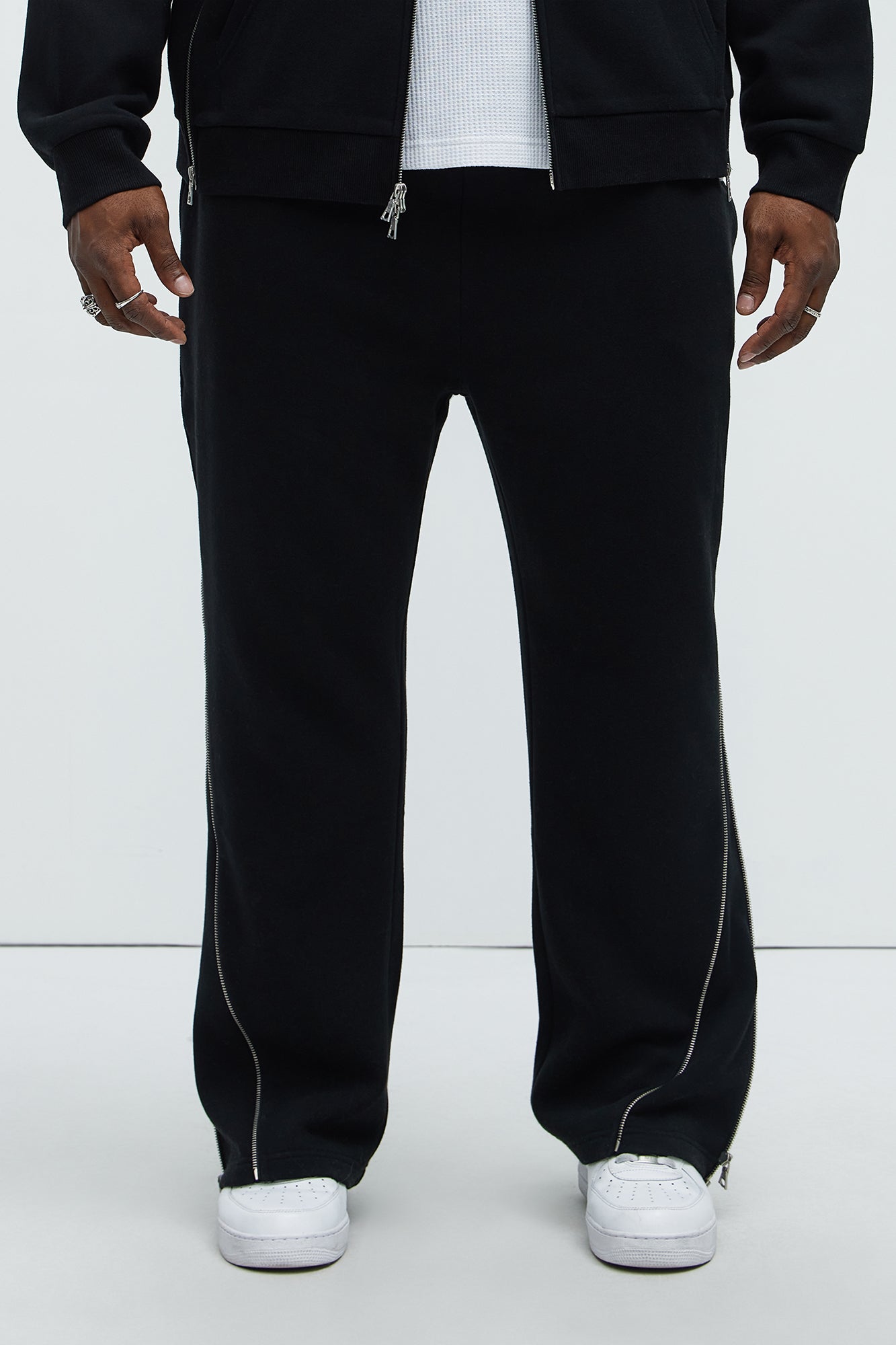 Tyson Stay Away Relaxed Flare Sweatpants - Black