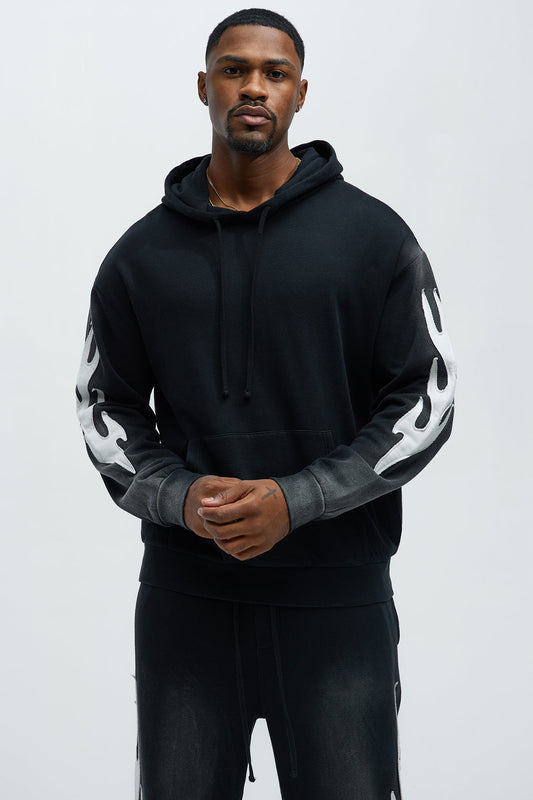 Flame Time Tyson Hoodie - Black