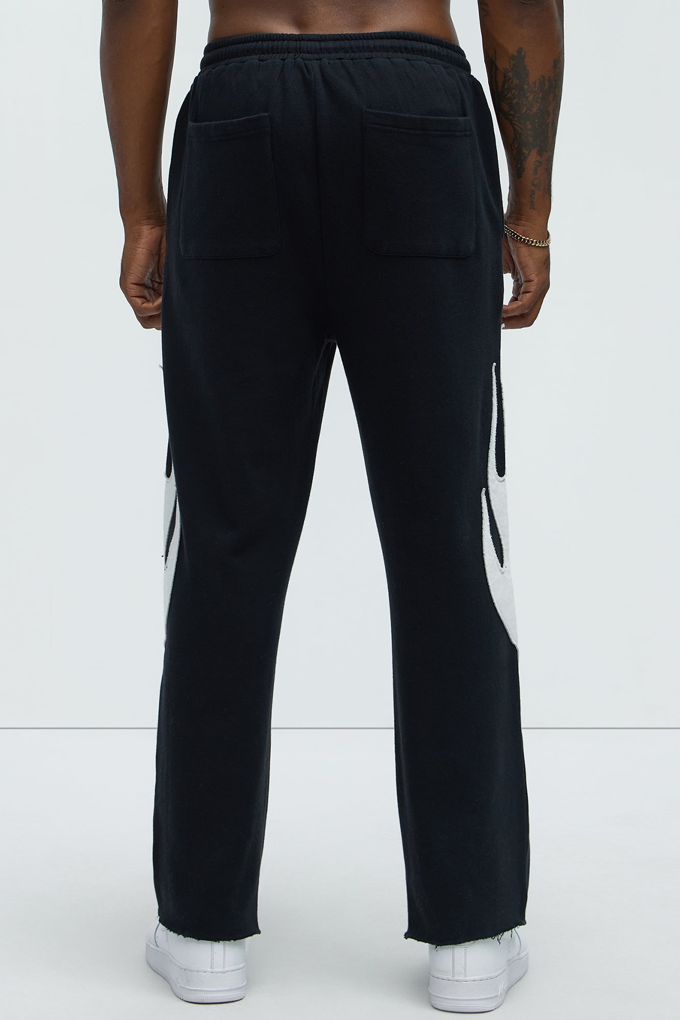 Flame Time Tyson Straight Sweatpants - Black