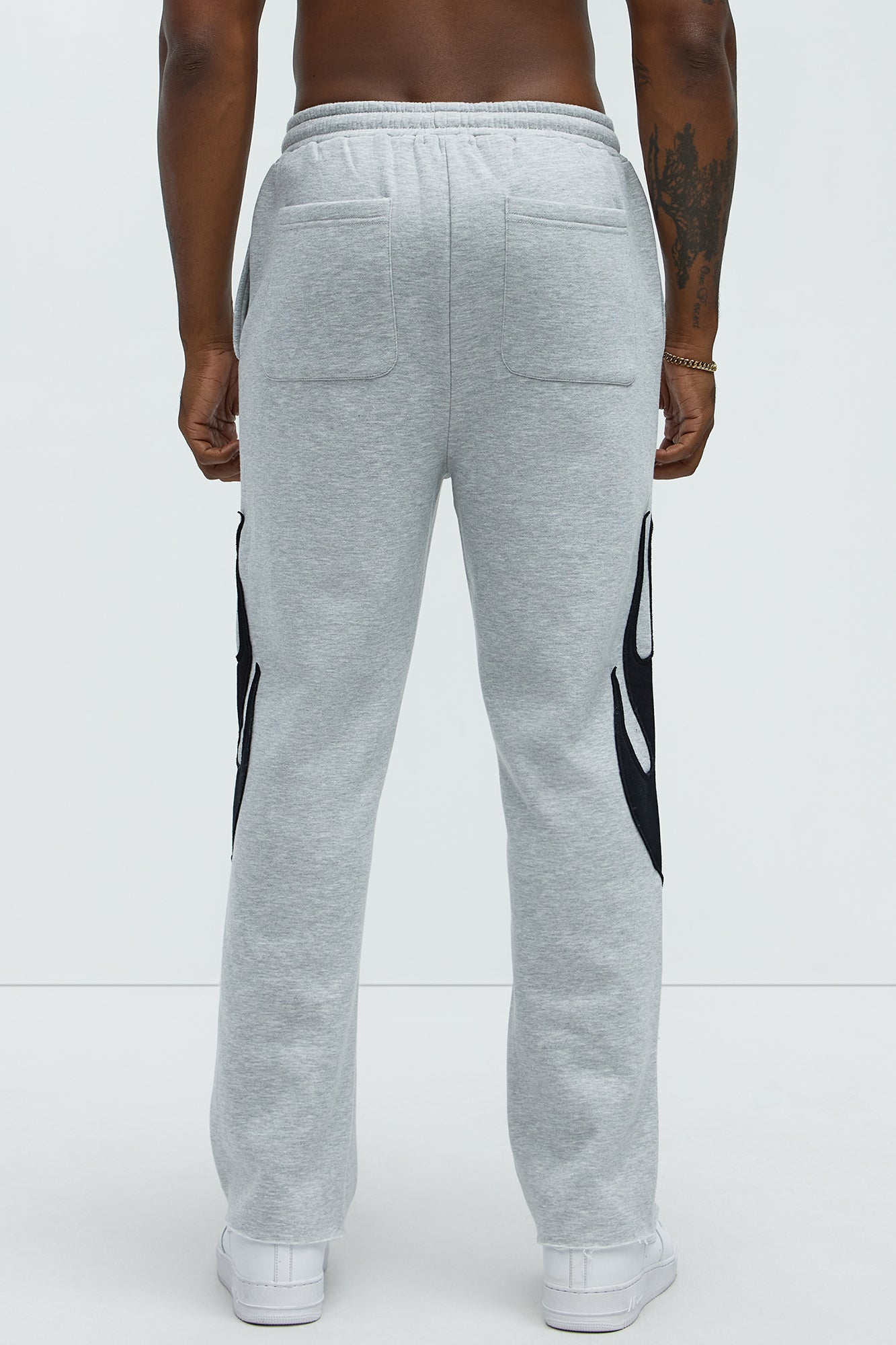Flame Time Tyson Straight Sweatpants - Heather Grey