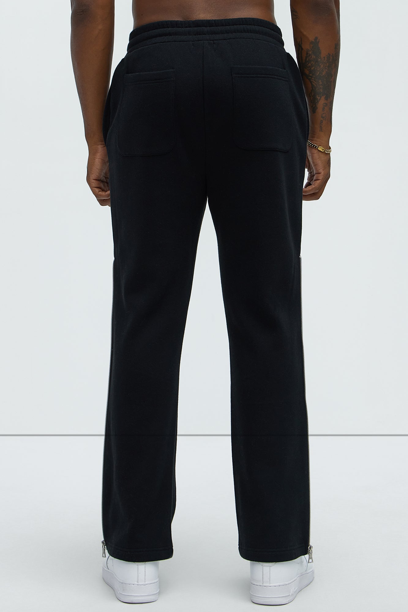 Tyson Stay Away Relaxed Flare Sweatpants - Black