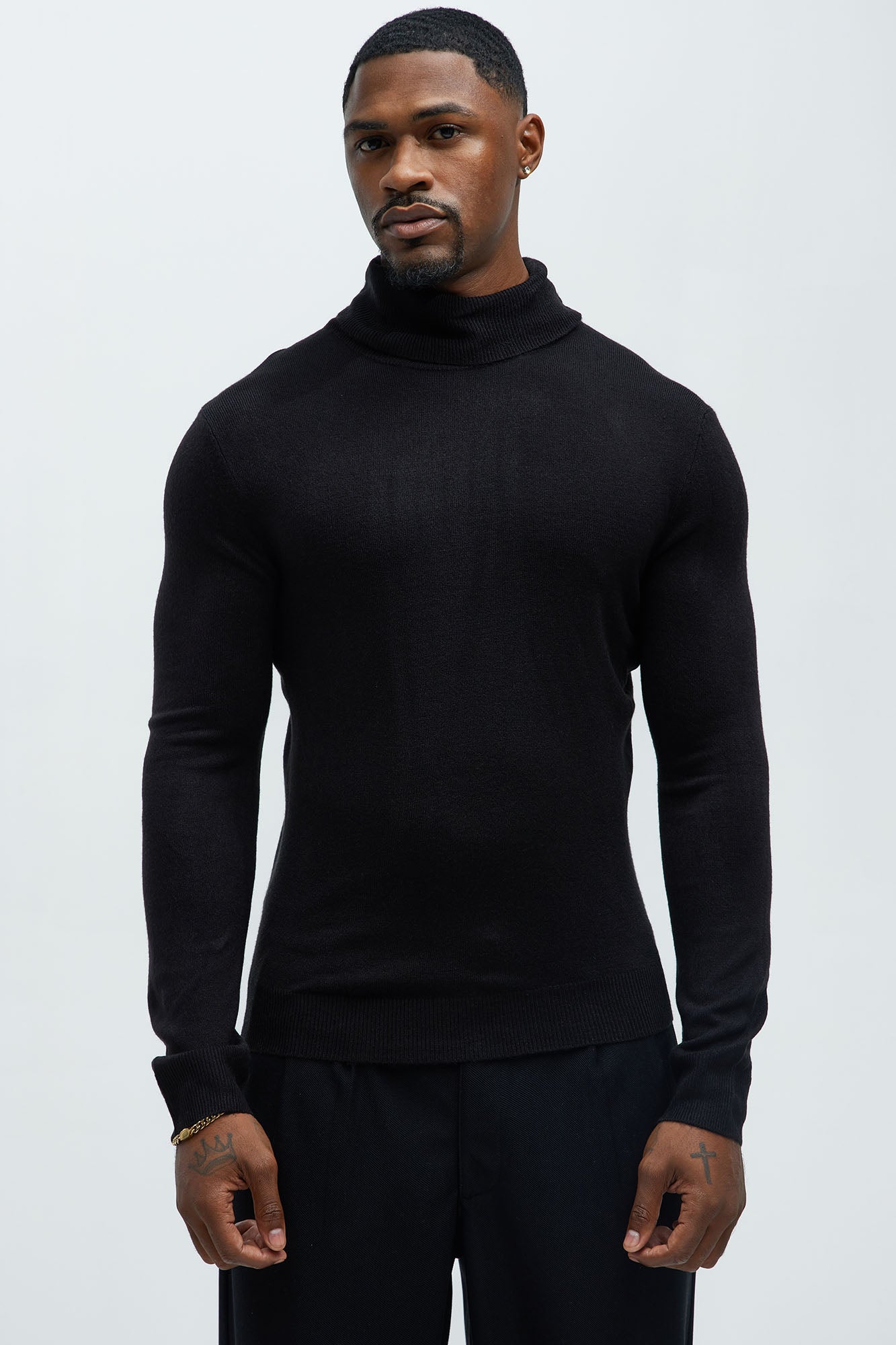 DeAngelo Turtleneck Sweater - Black