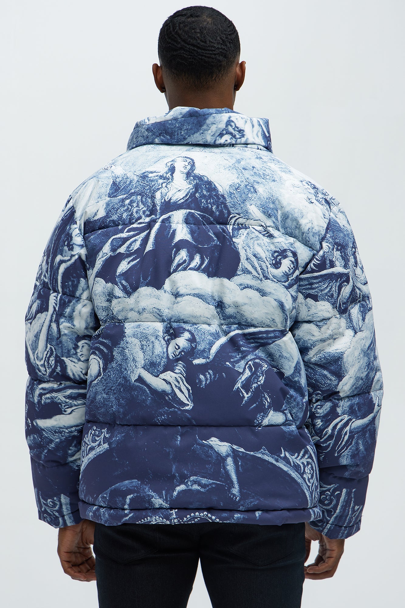 Michelangelo Quilted Puffer - Blue/combo