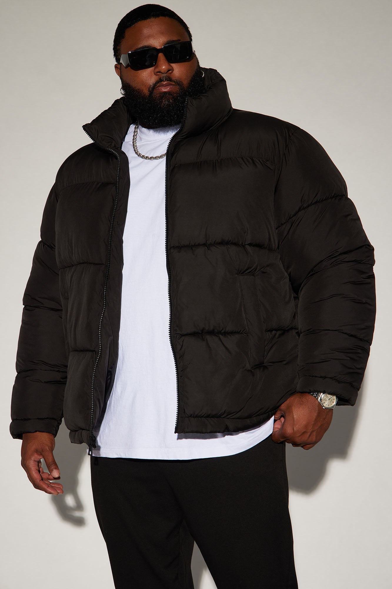 Nothing Compares Puffer Jacket - Black