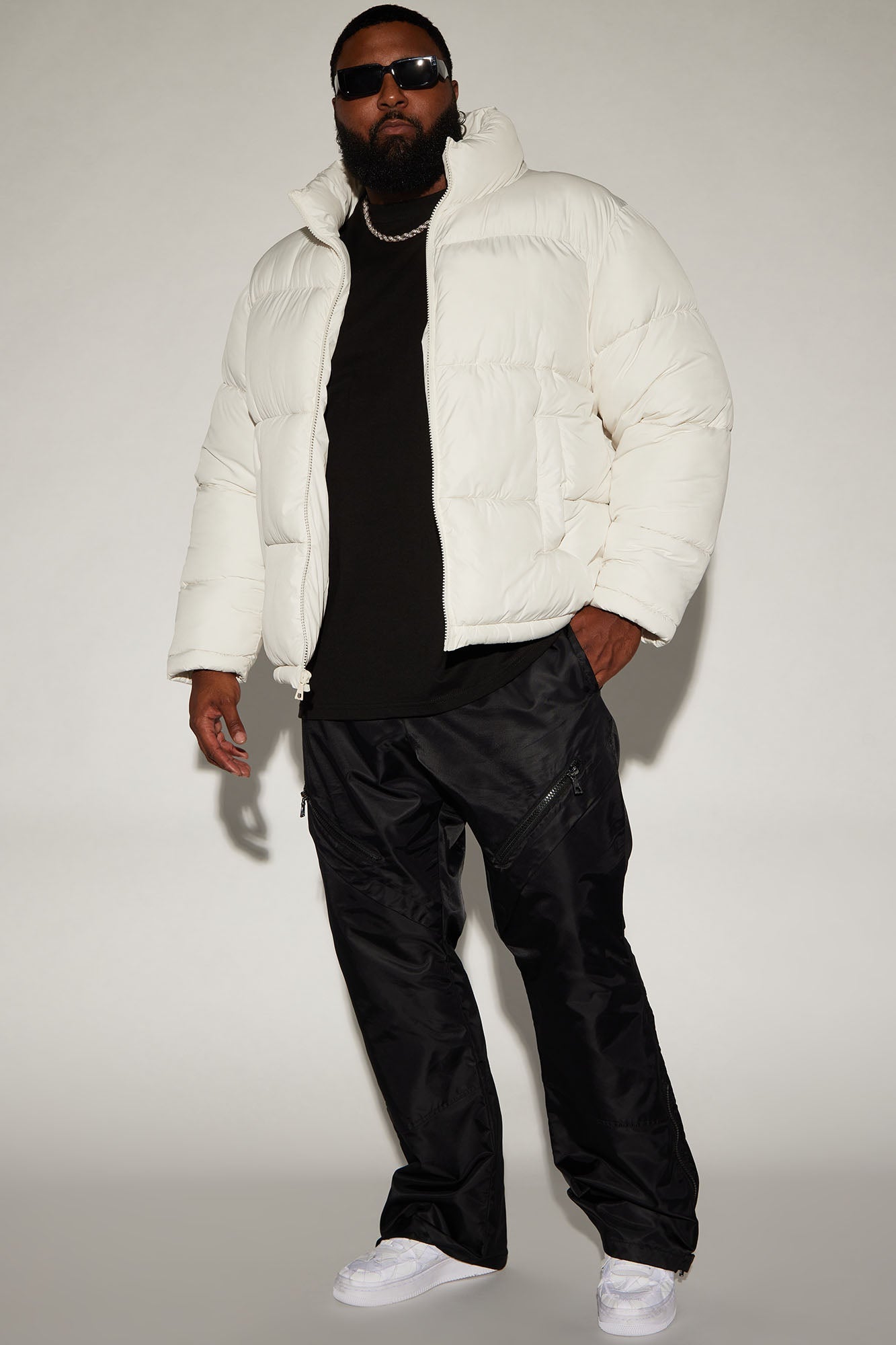 Nothing Compares Puffer Jacket - White