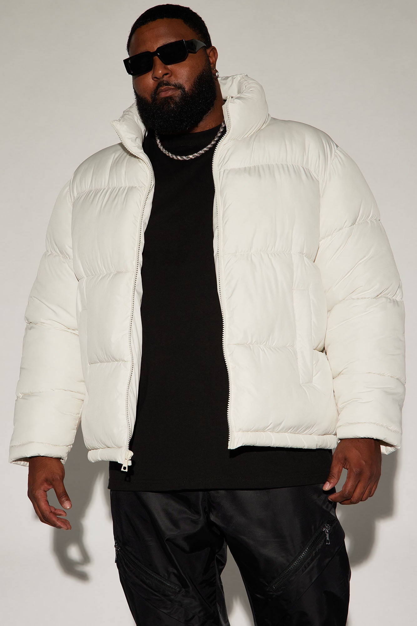 Nothing Compares Puffer Jacket - White