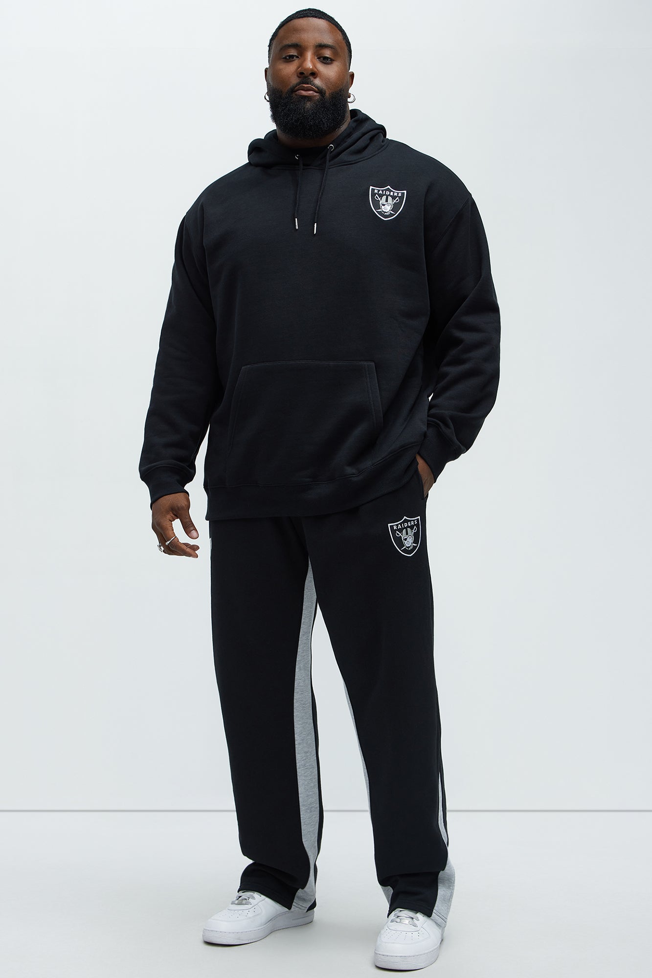 Raiders Bold Flare Sweatpants - Black