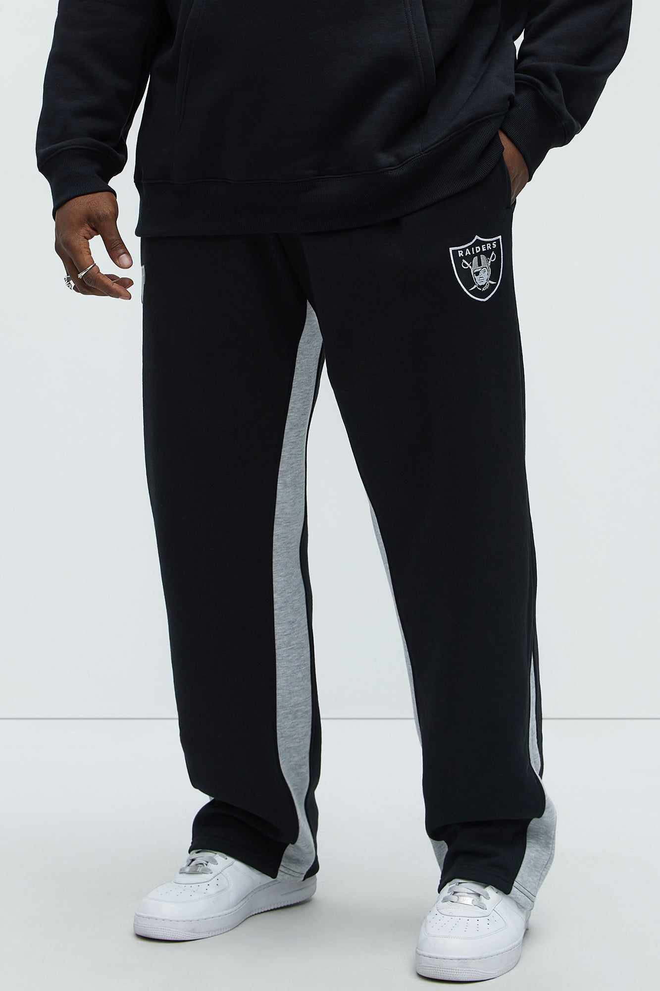 Raiders Bold Flare Sweatpants - Black