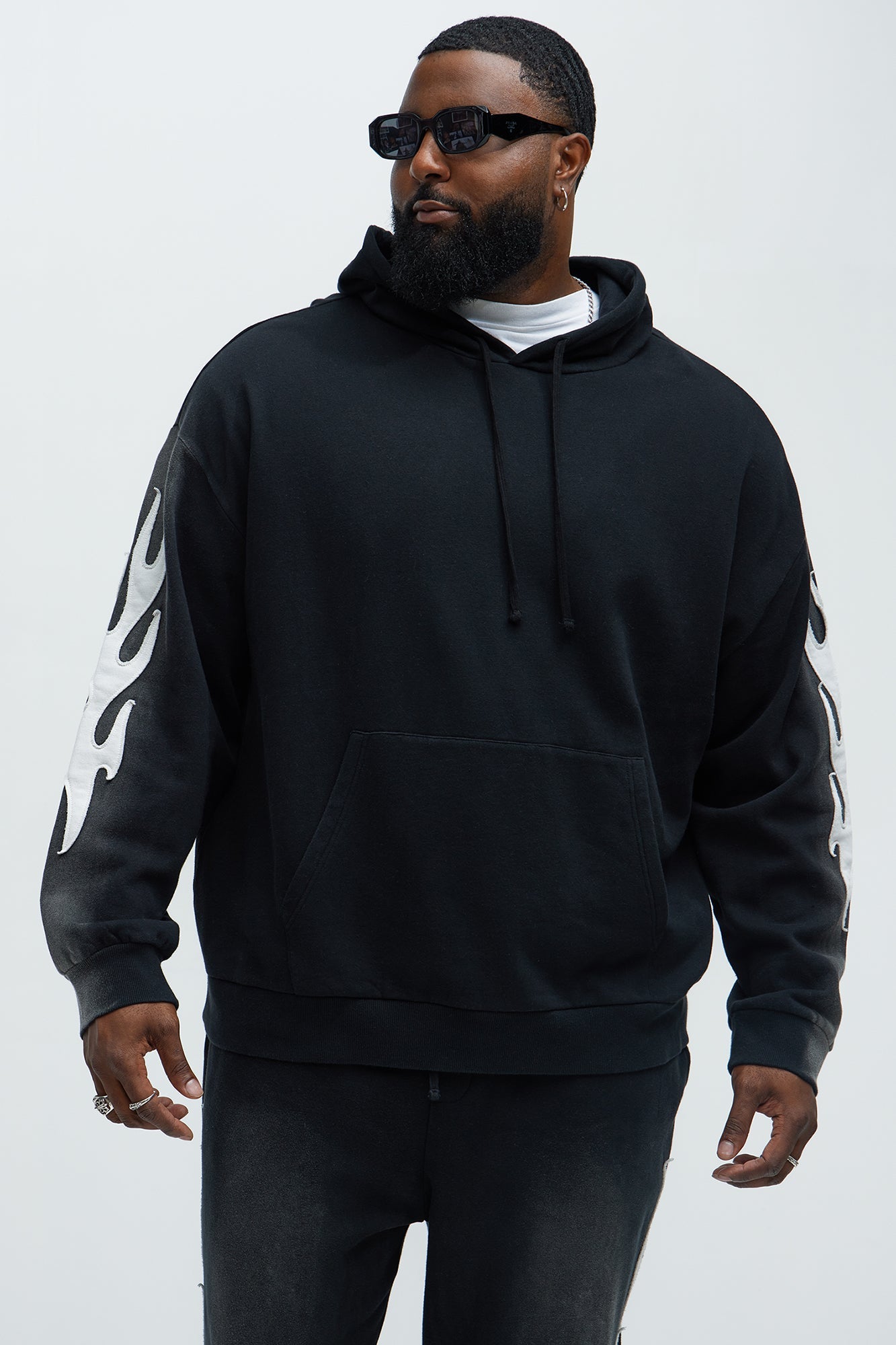 Flame Time Tyson Hoodie - Black