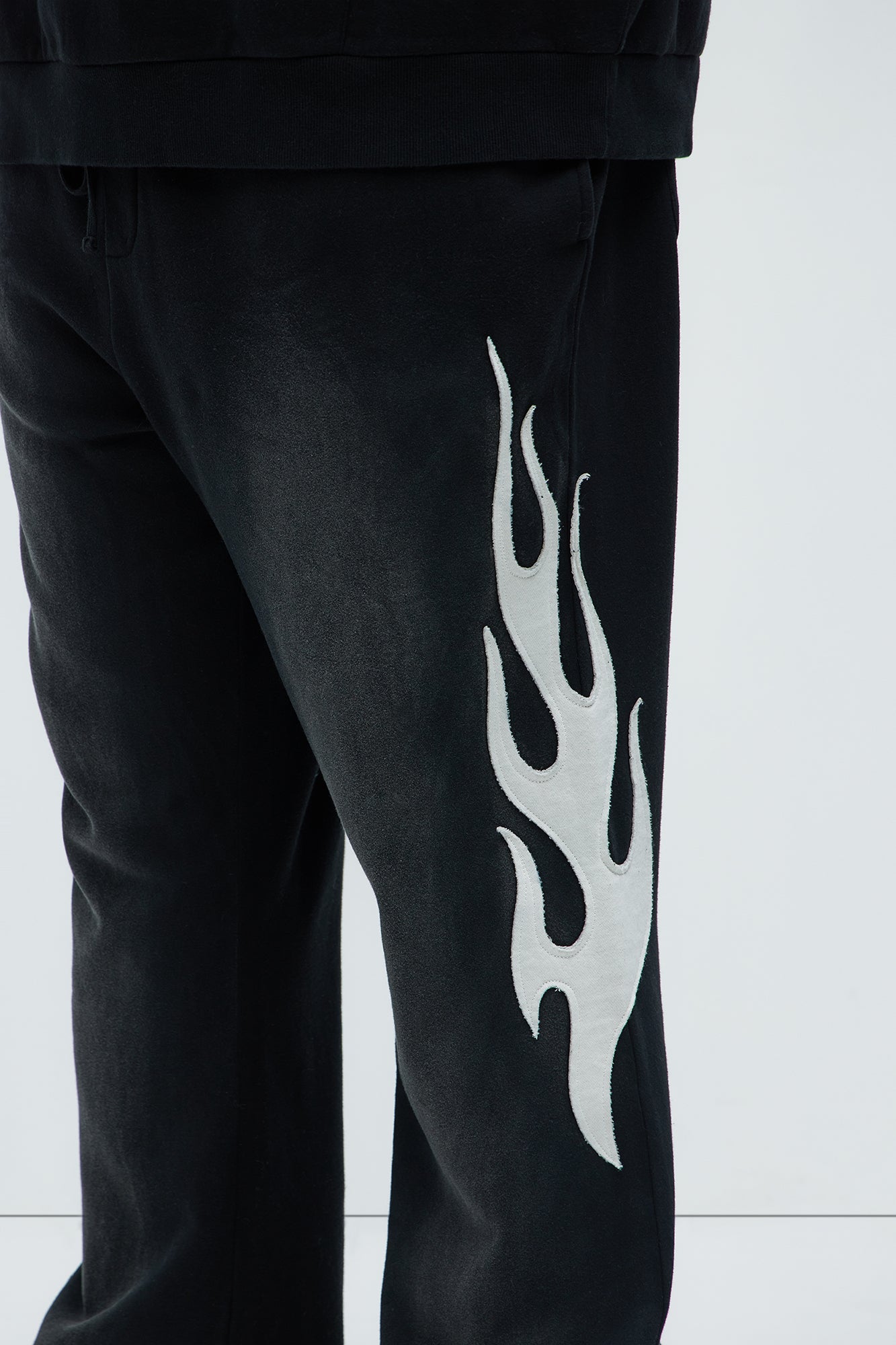 Flame Time Tyson Straight Sweatpants - Black