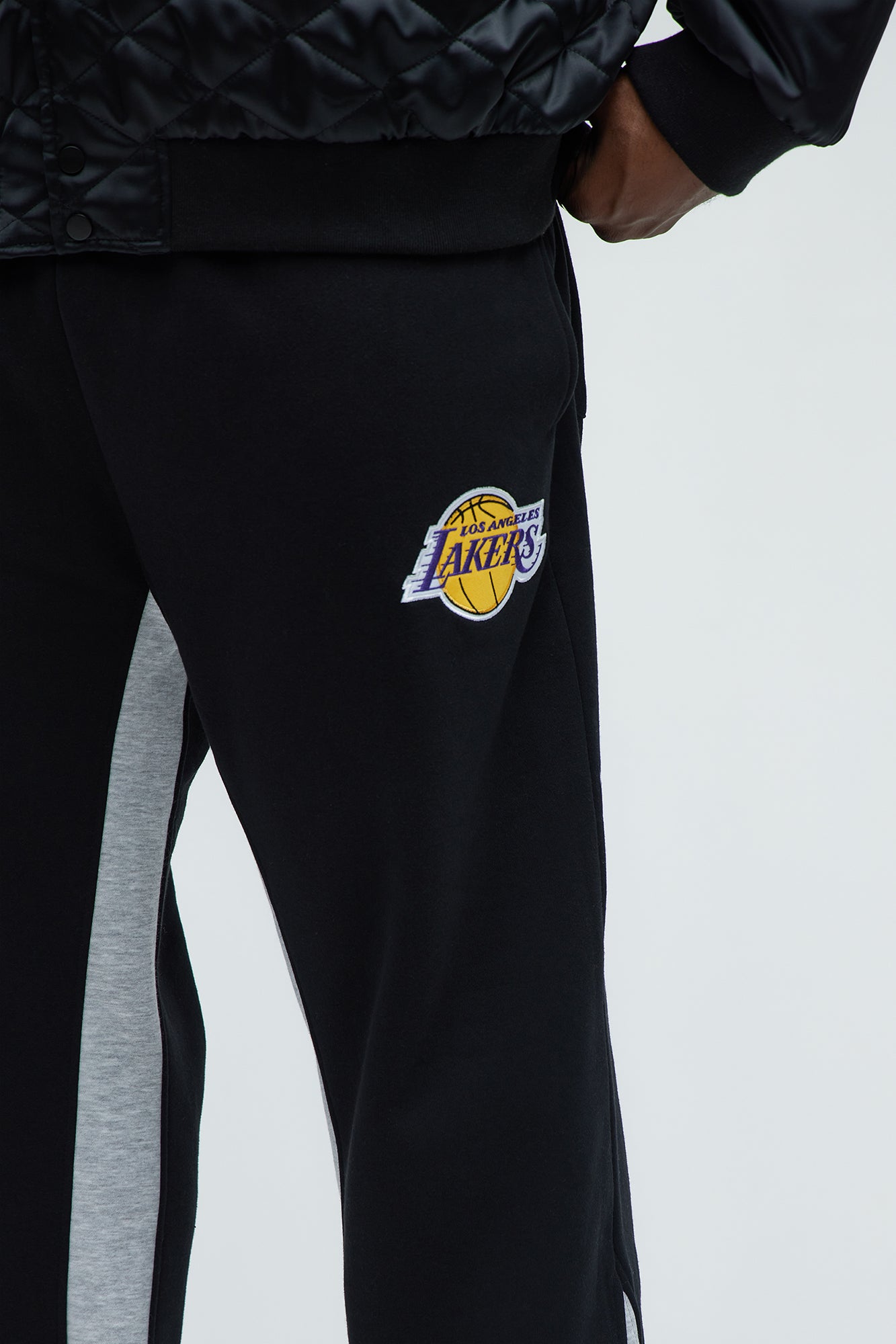 Lakers Backboard Skinny Flare Sweatpants - Black/Purple