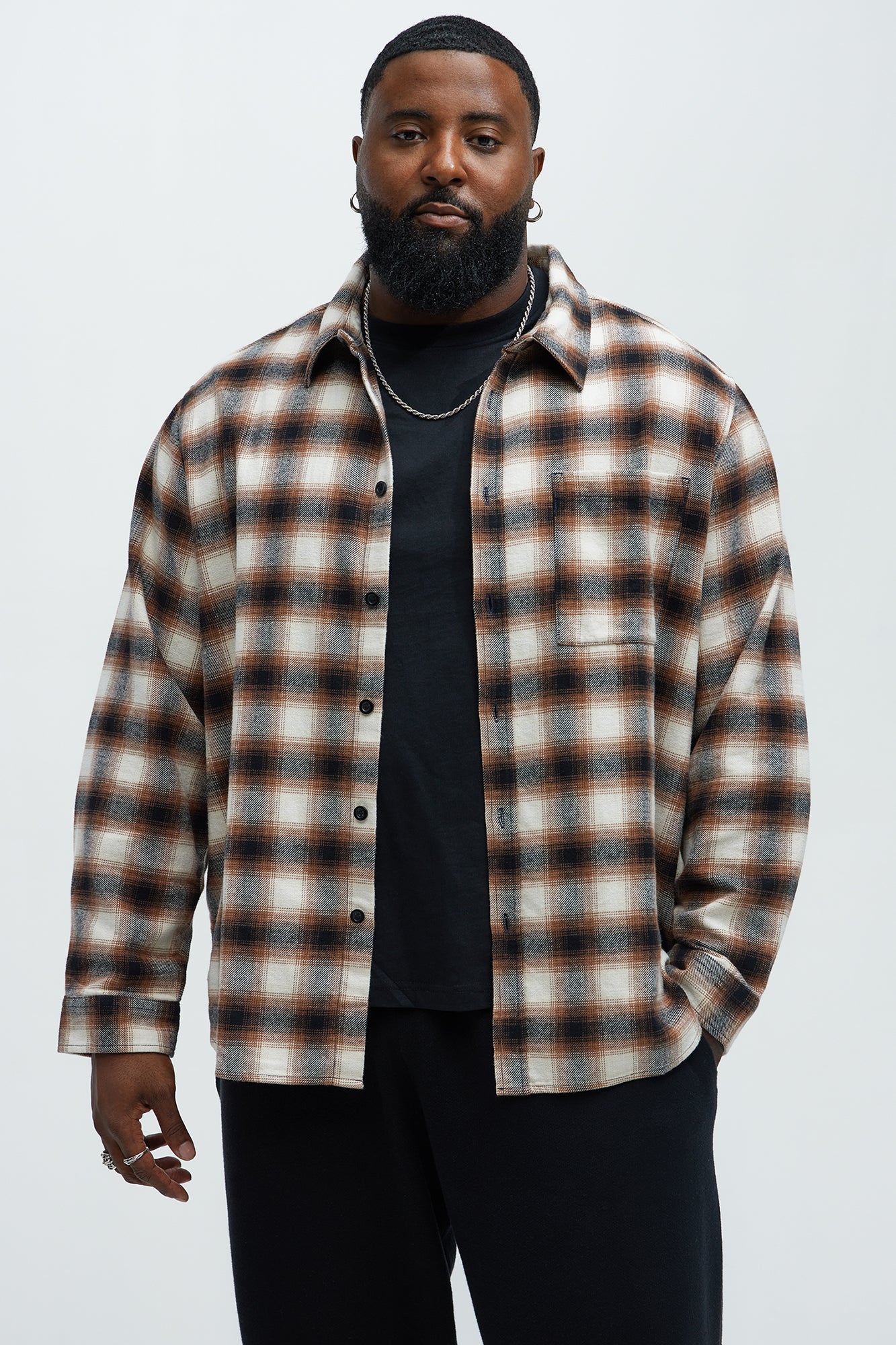 Young And Alive Plaid Shirt - Multi Color