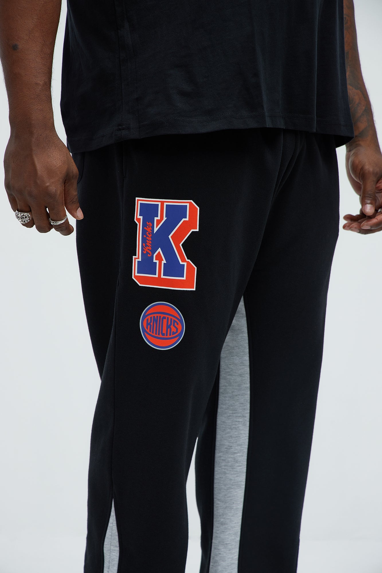 Knicks Backboard Skinny Flare Sweatpants - Blue/Black