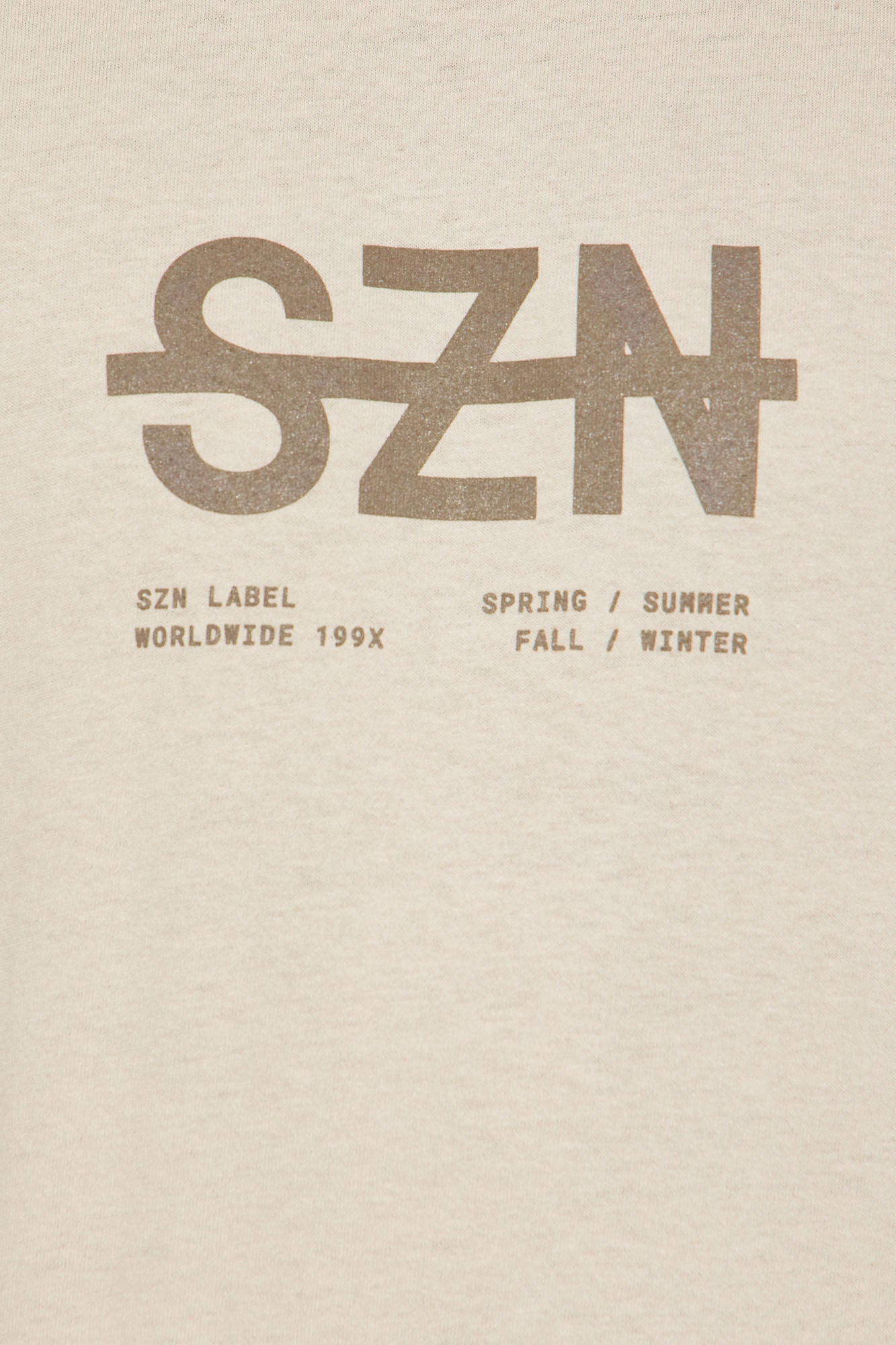 SZN Label Short Sleeve Tee - Khaki