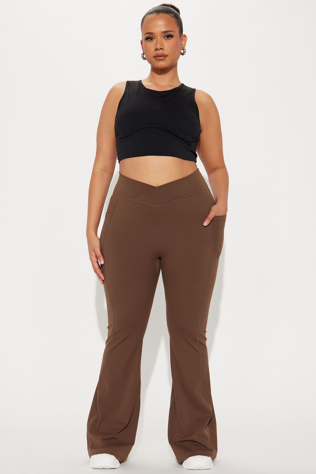 Amara Active Leggings - Chocolate