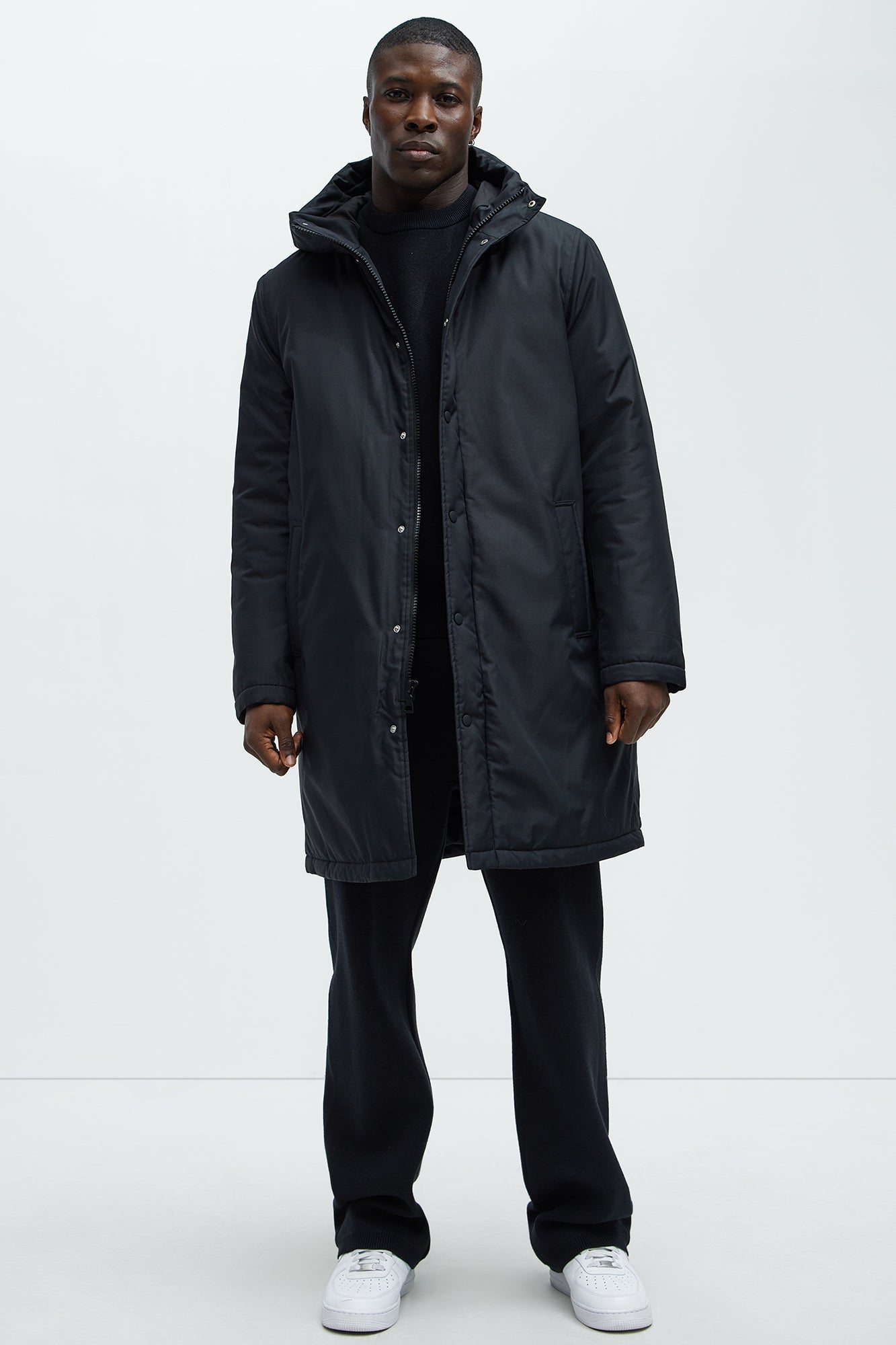 Garner Everyday Hooded Padded Parka - Black
