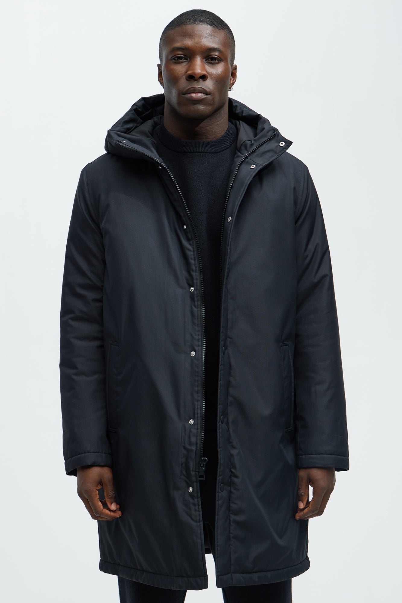 Garner Everyday Hooded Padded Parka - Black