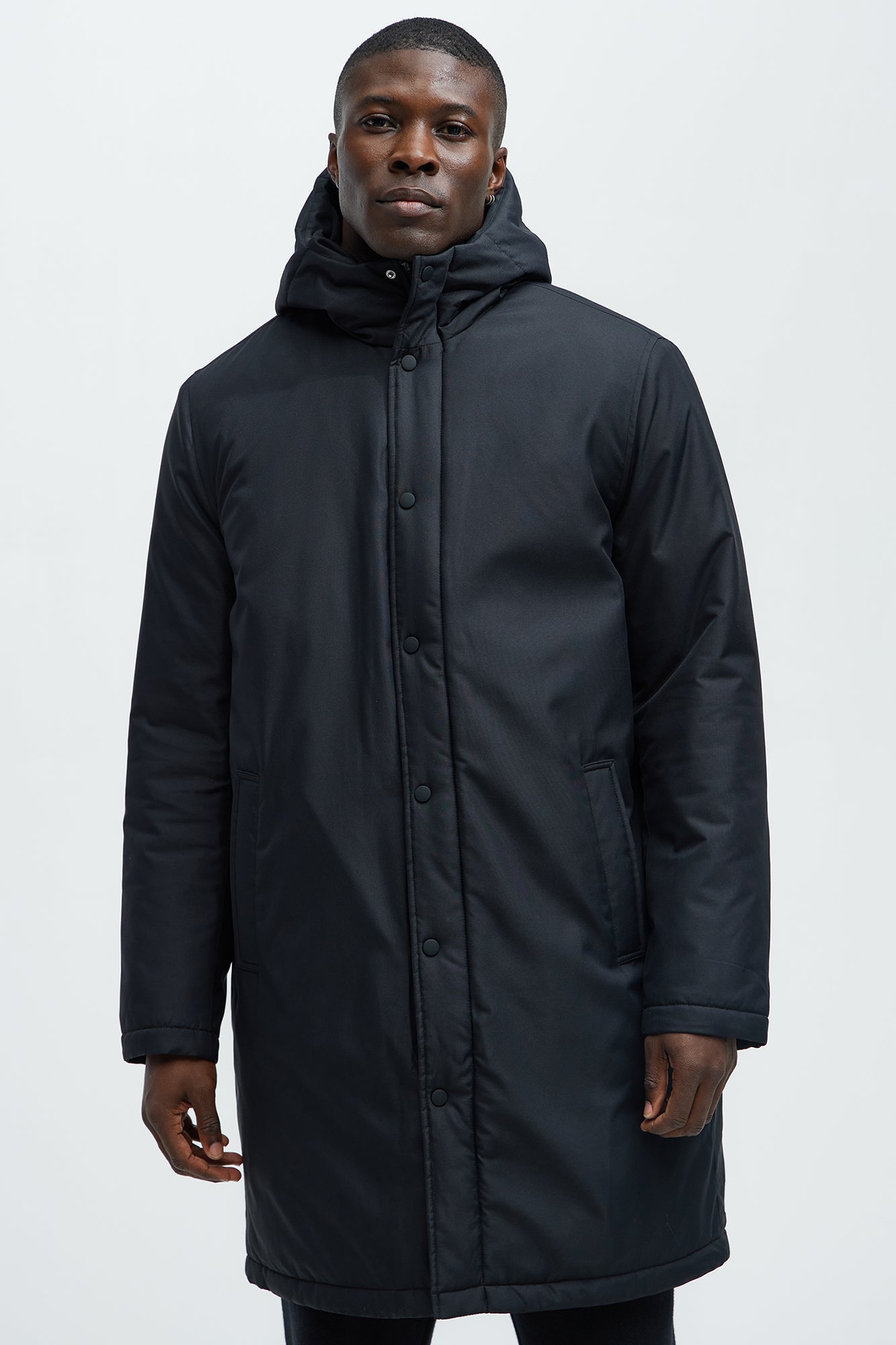 Garner Everyday Hooded Padded Parka - Black