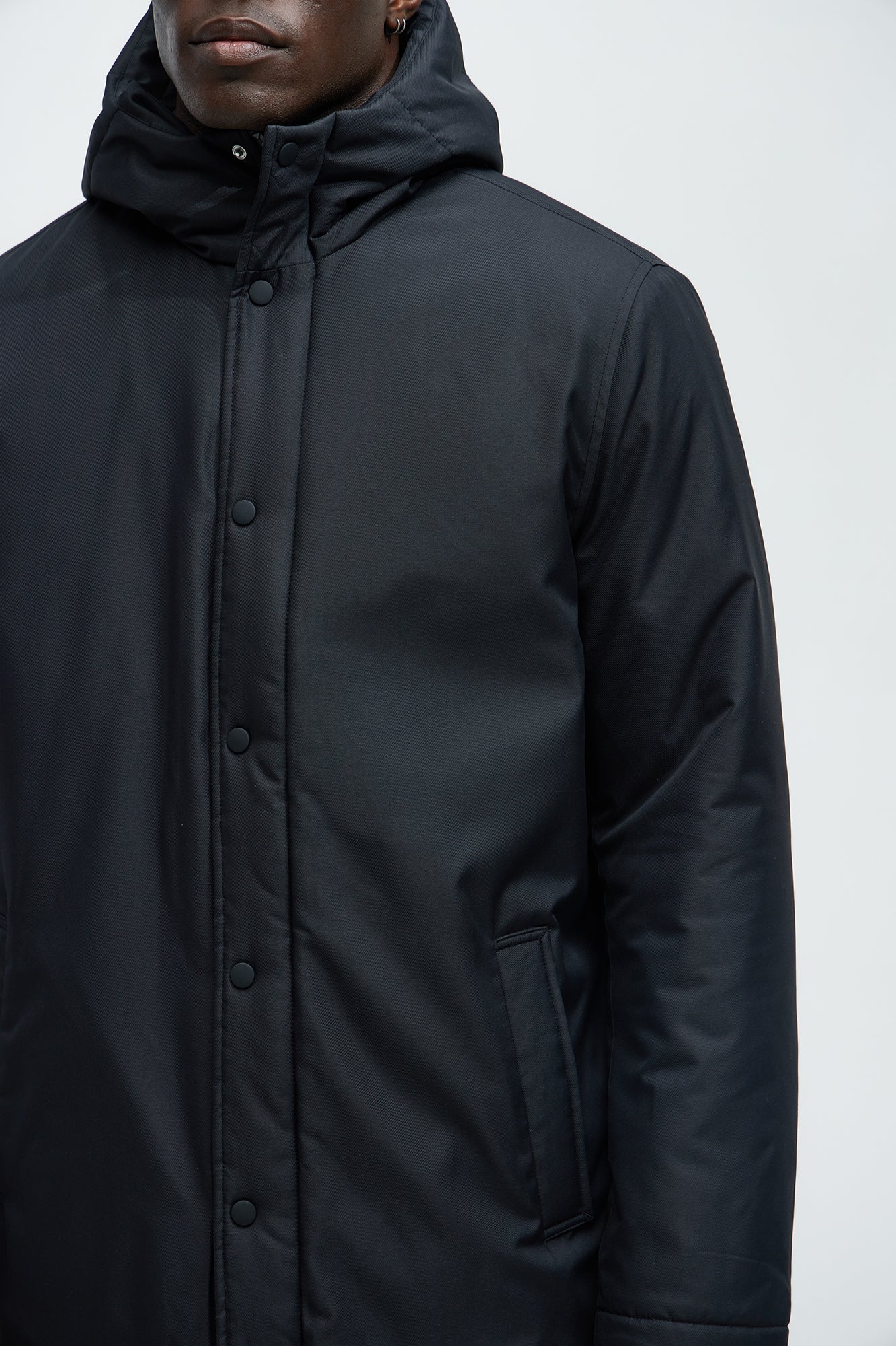 Garner Everyday Hooded Padded Parka - Black
