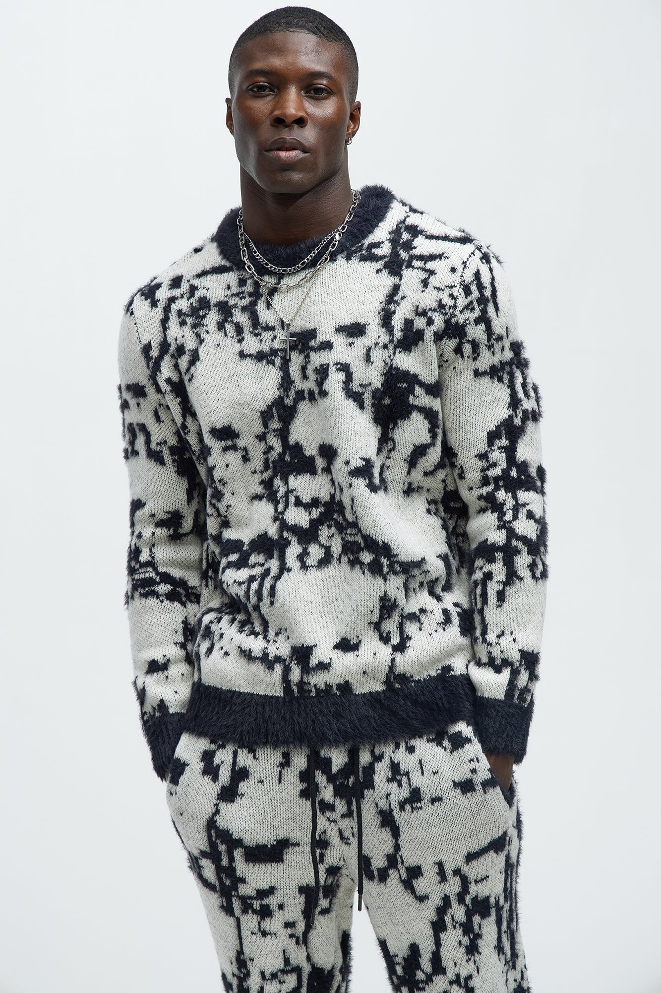 Sparrow Crewneck Sweater - Black