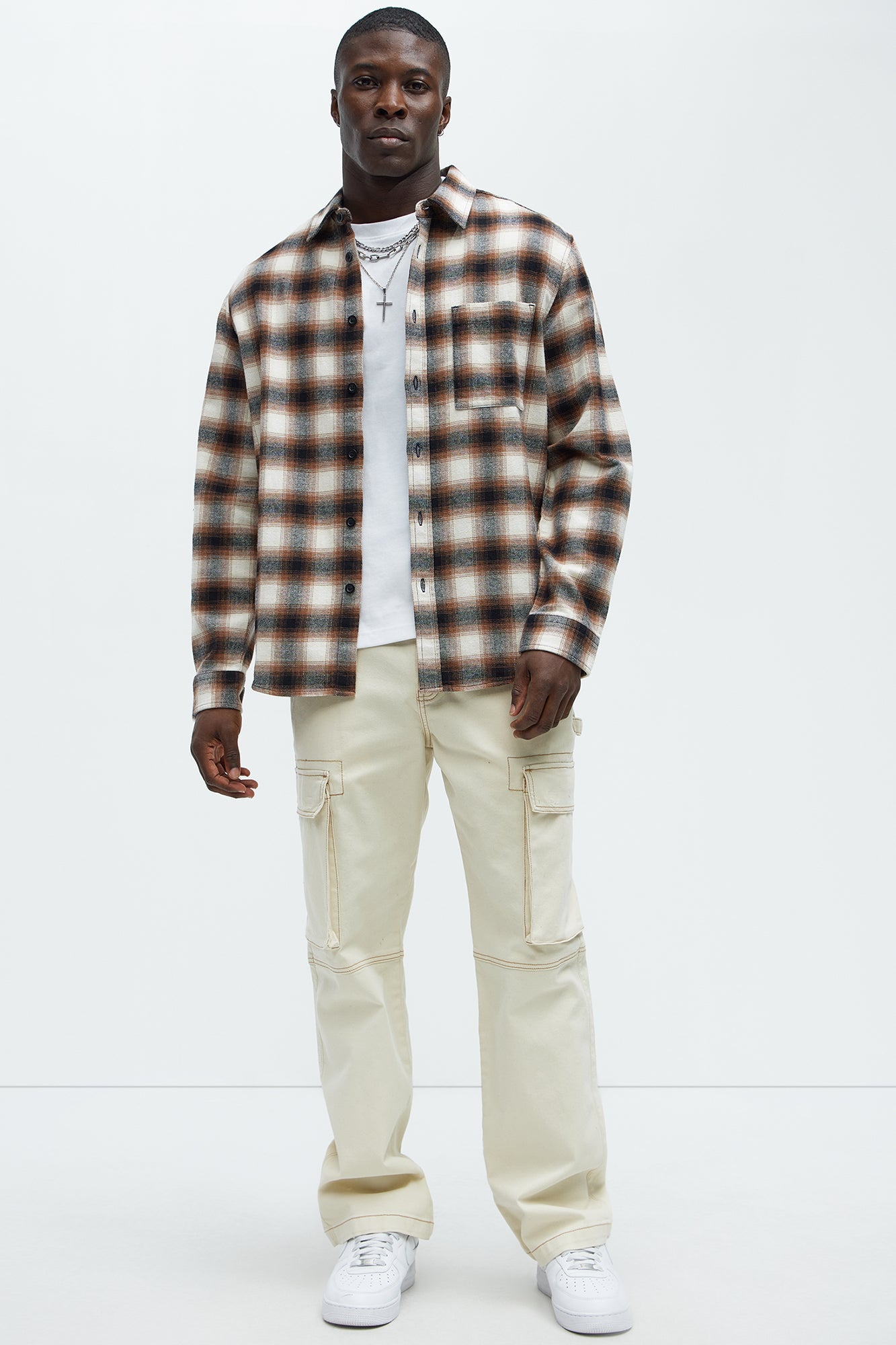 Young And Alive Plaid Shirt - Multi Color