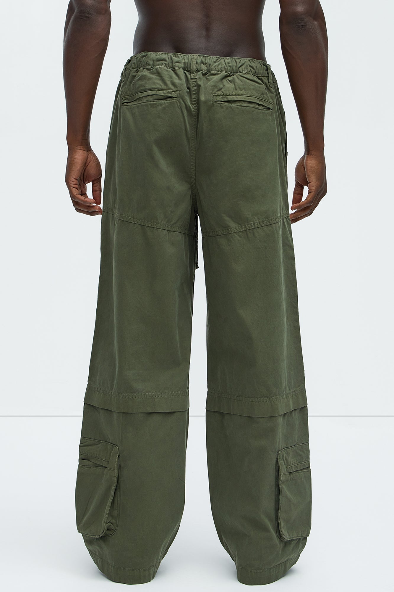Rylan Wide Leg Cargo Pants - Olive