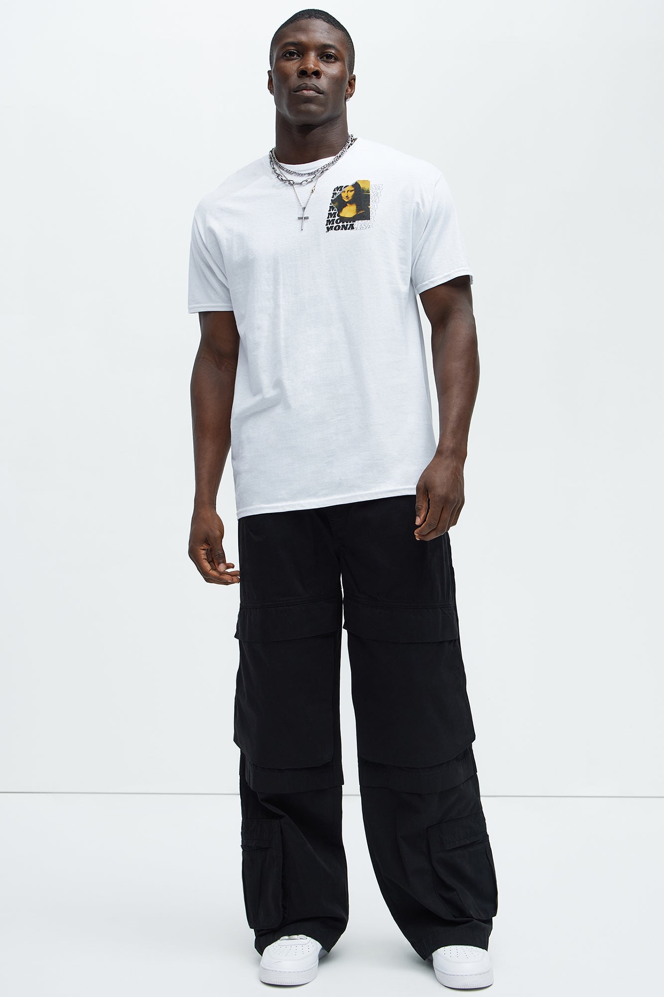 Rylan Wide Leg Cargo Pants - Black
