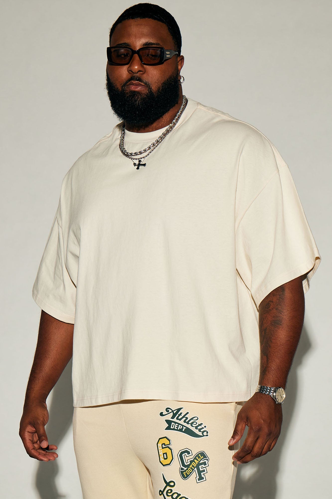 Boxy Heavyweight Tee 240GSM - Cream