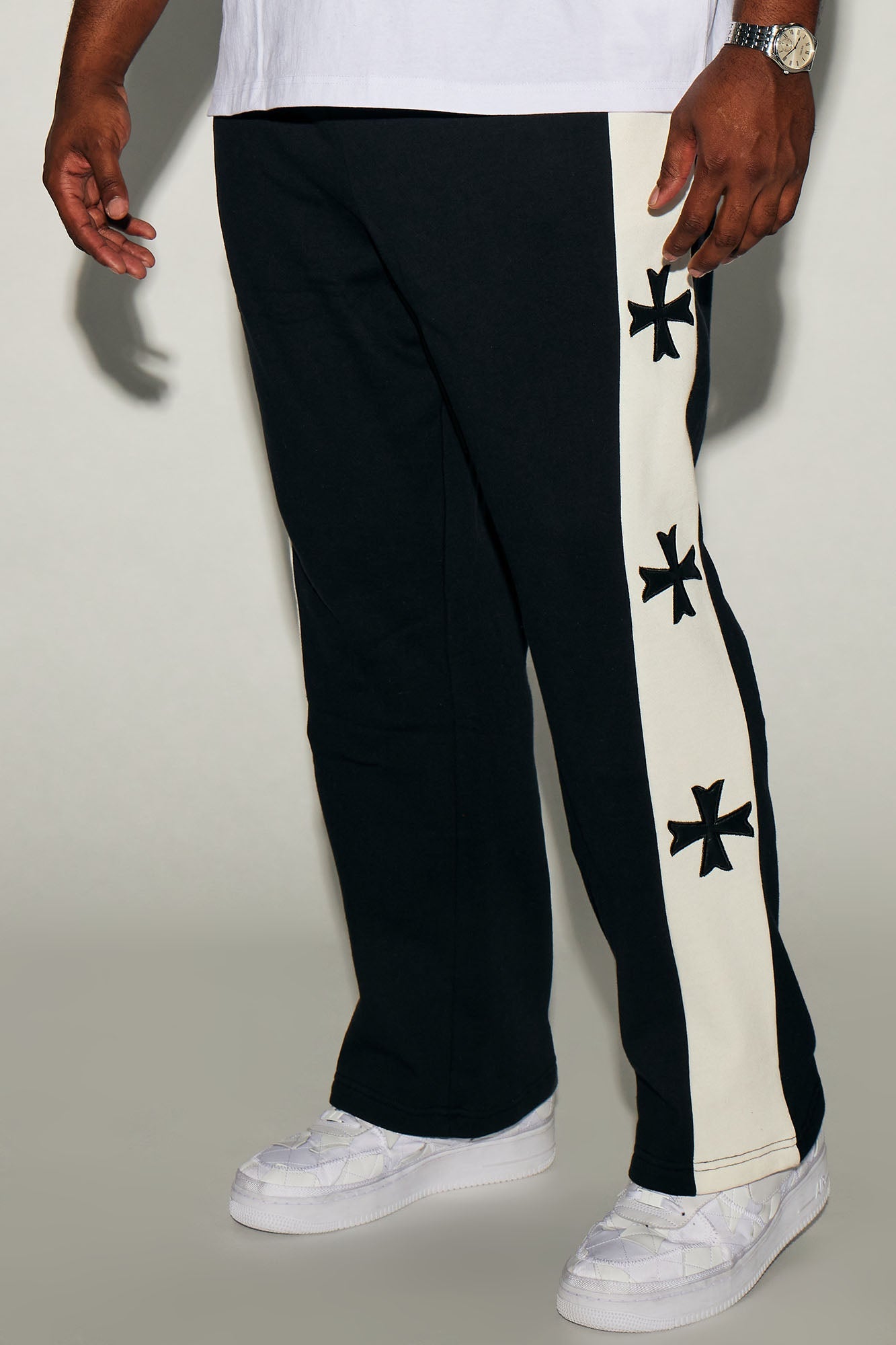 Desmond Straight Sweatpants - Black/combo