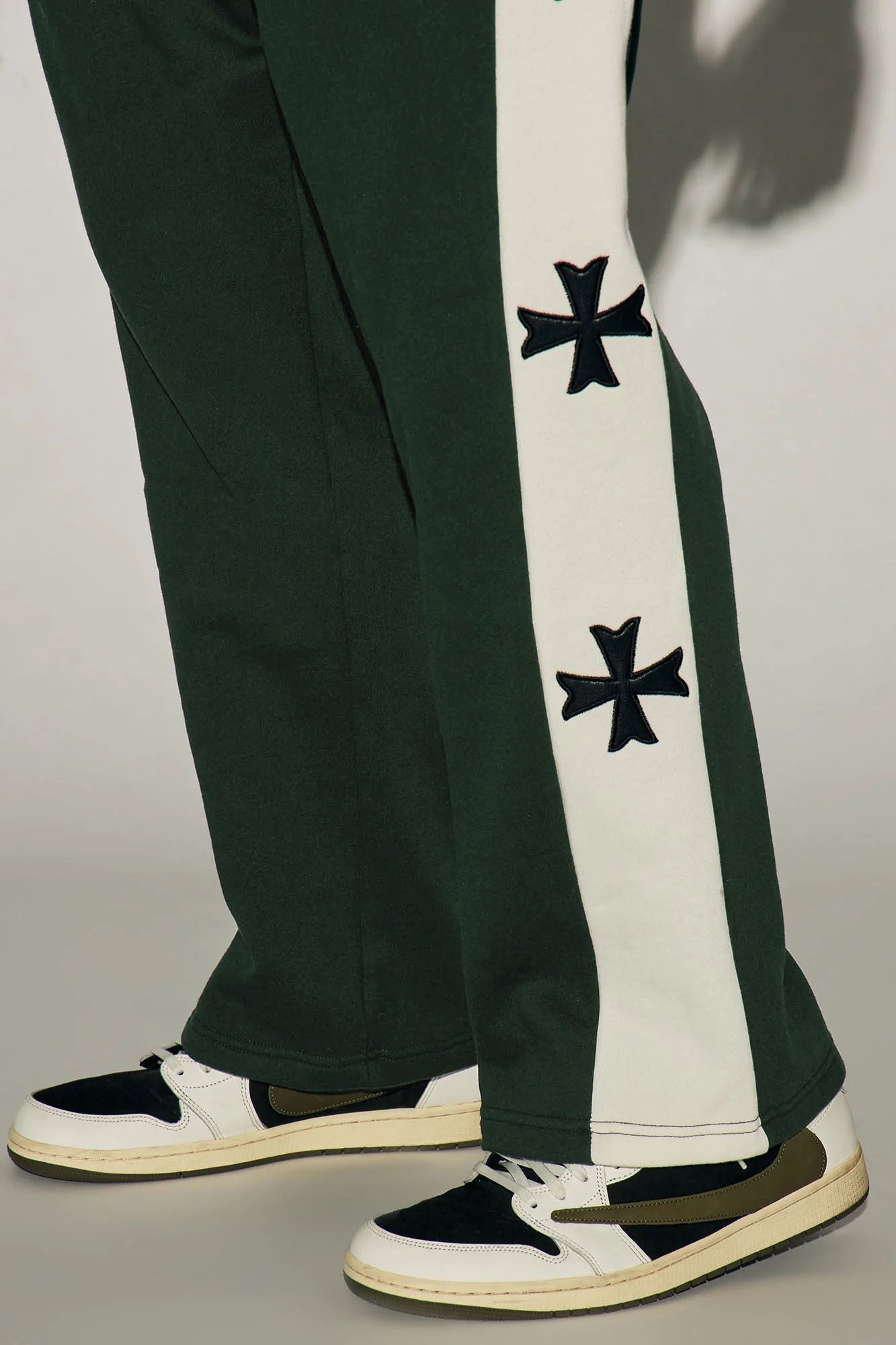 Desmond Straight Sweatpants - Green/combo