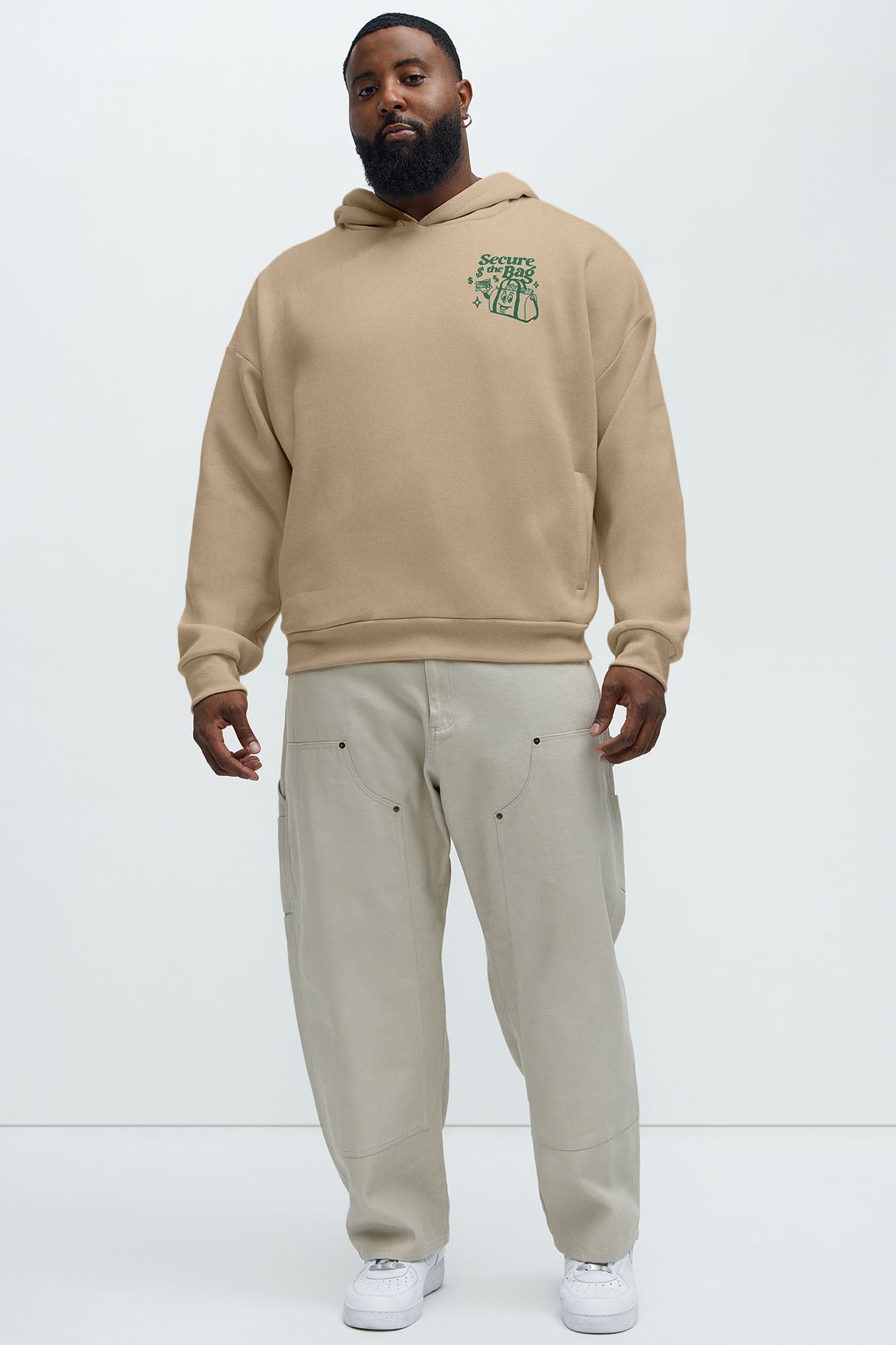 Stack That Cash Hoodie - Tan