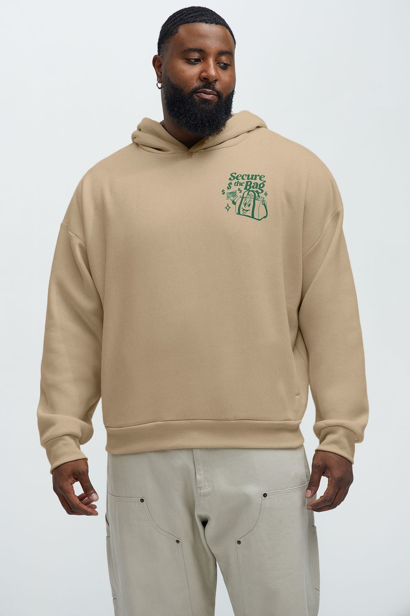 Stack That Cash Hoodie - Tan